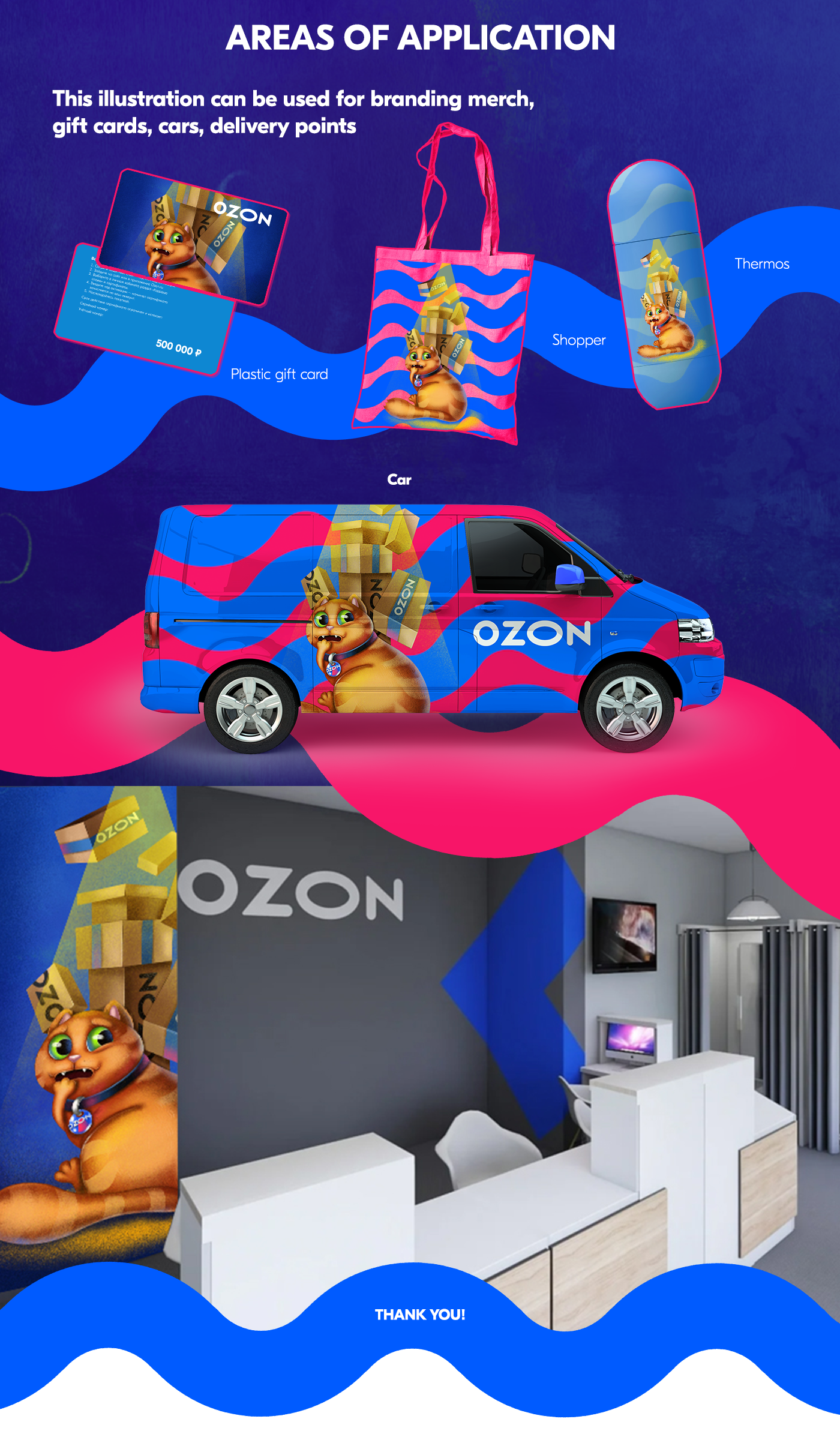 Иллюстрация для конкурса Ozon ballon — Изображение №2 — Иллюстрация, Графика на Dprofile