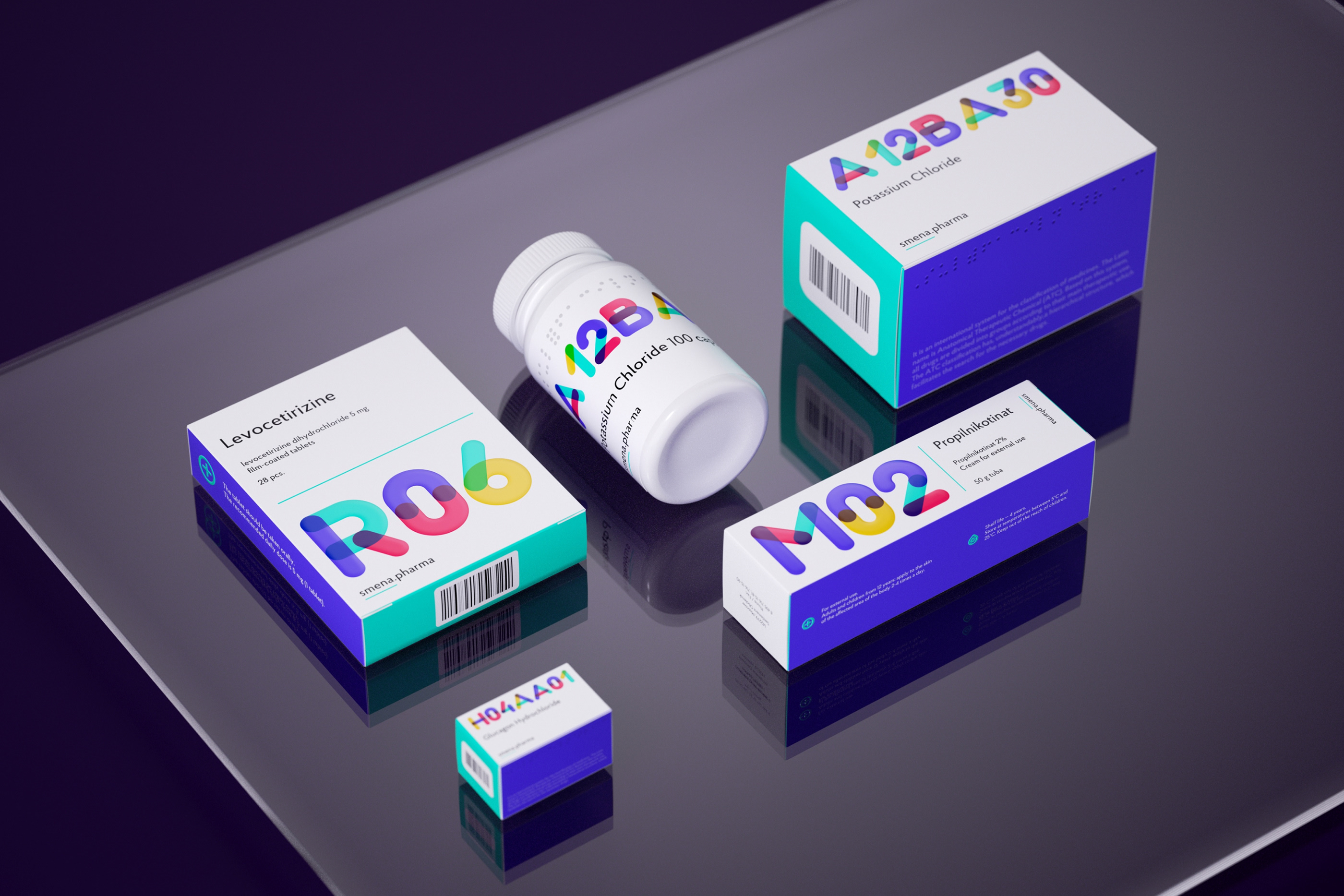 Smena Pharma. Система дизайна упаковки — Изображение №2 — Брендинг, Графика на Dprofile