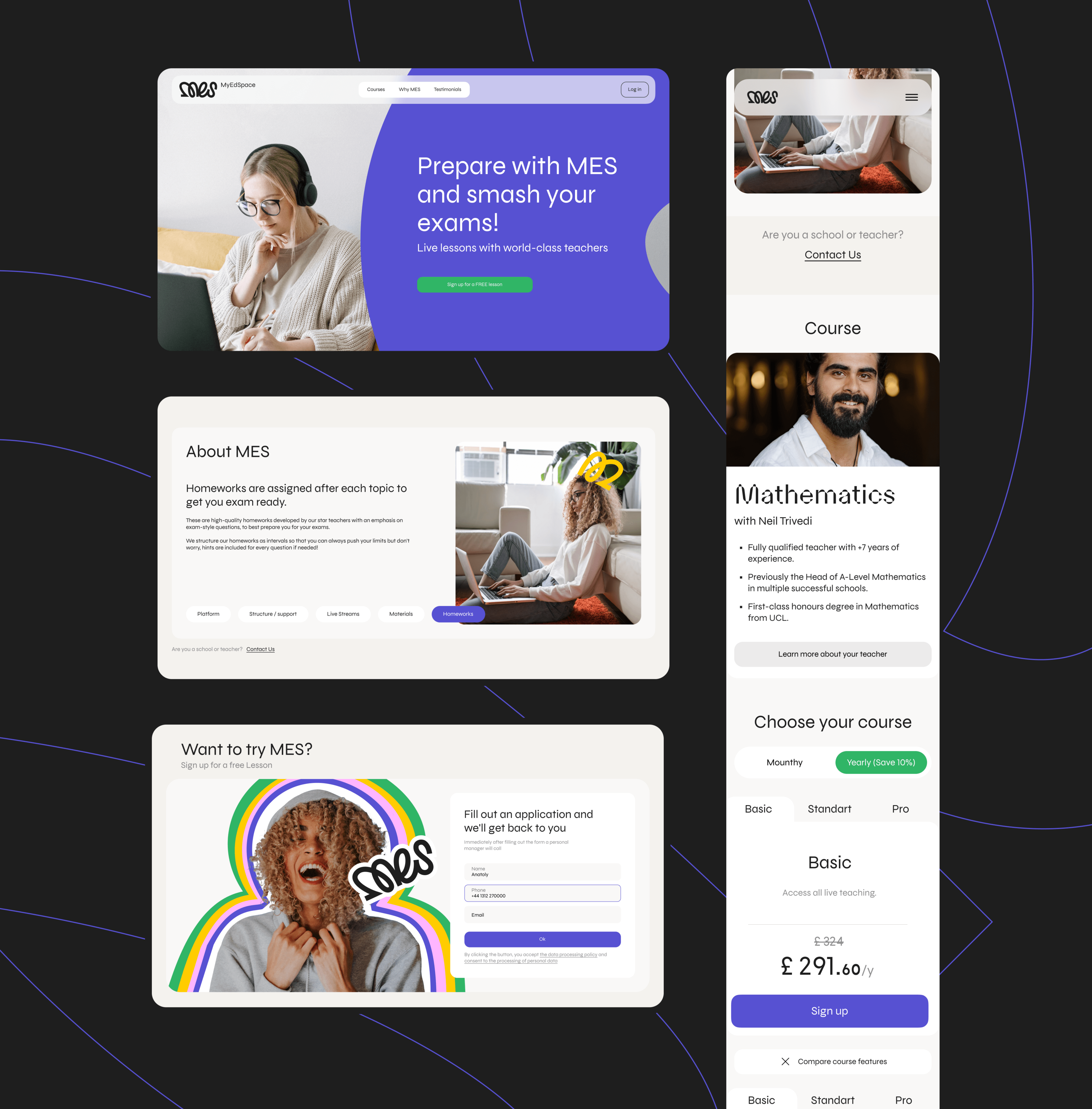 MES. Learning is trending — Изображение №11 — Интерфейсы, Брендинг на Dprofile