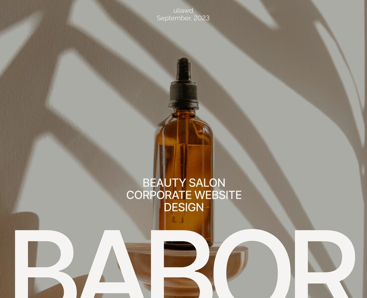 Дизайн сайта салона красоты — Интерфейсы на Dprofile