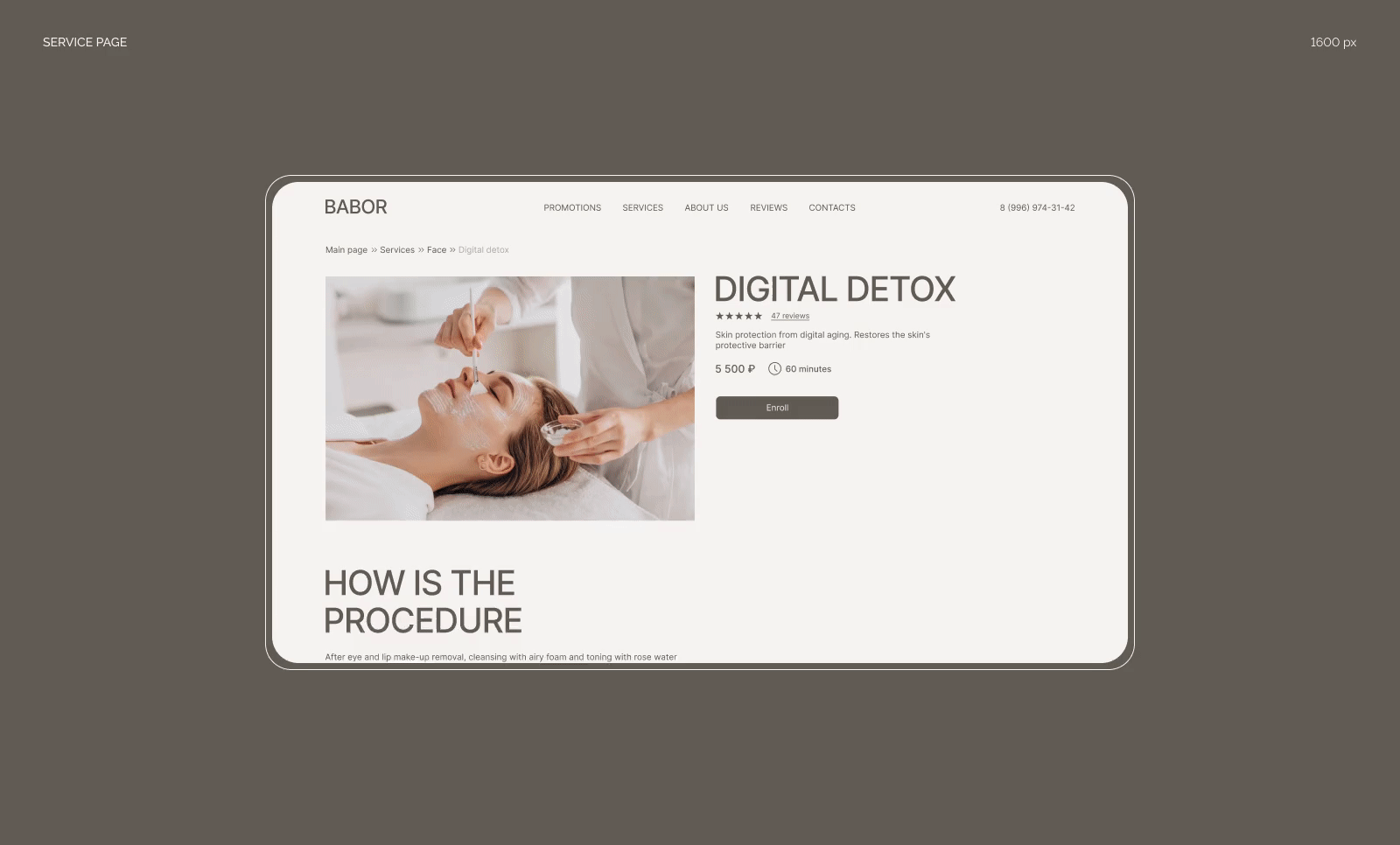 Дизайн сайта салона красоты — Изображение №8 — Интерфейсы на Dprofile