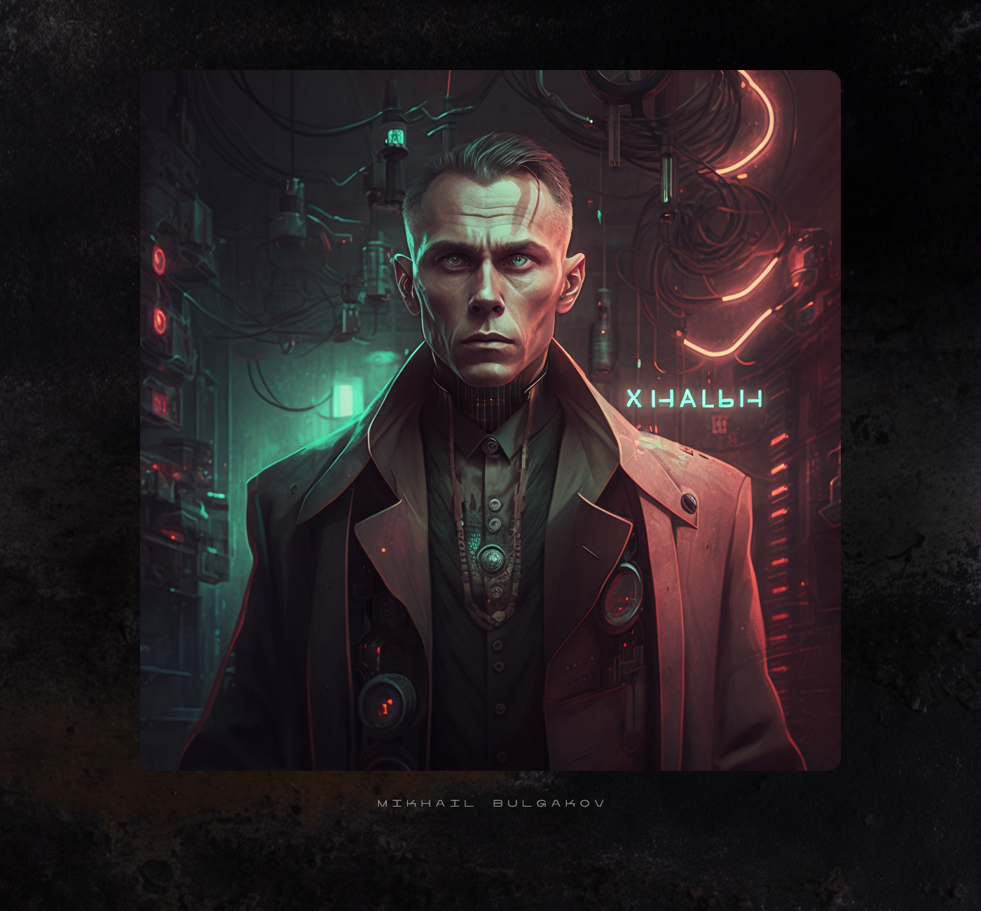 Portraits of Russian writers in the cyberpunk style — Изображение №7 — Иллюстрация на Dprofile