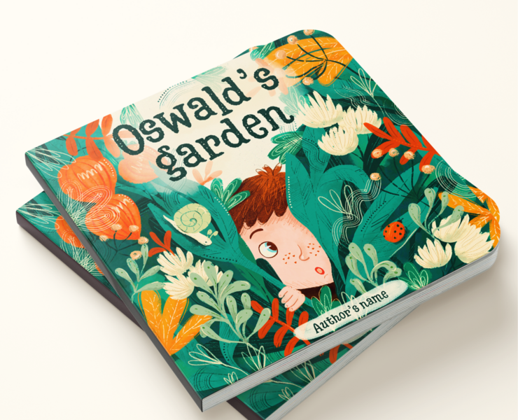 Children Book Cover Oswald's Garden — Брендинг, Иллюстрация на Dprofile