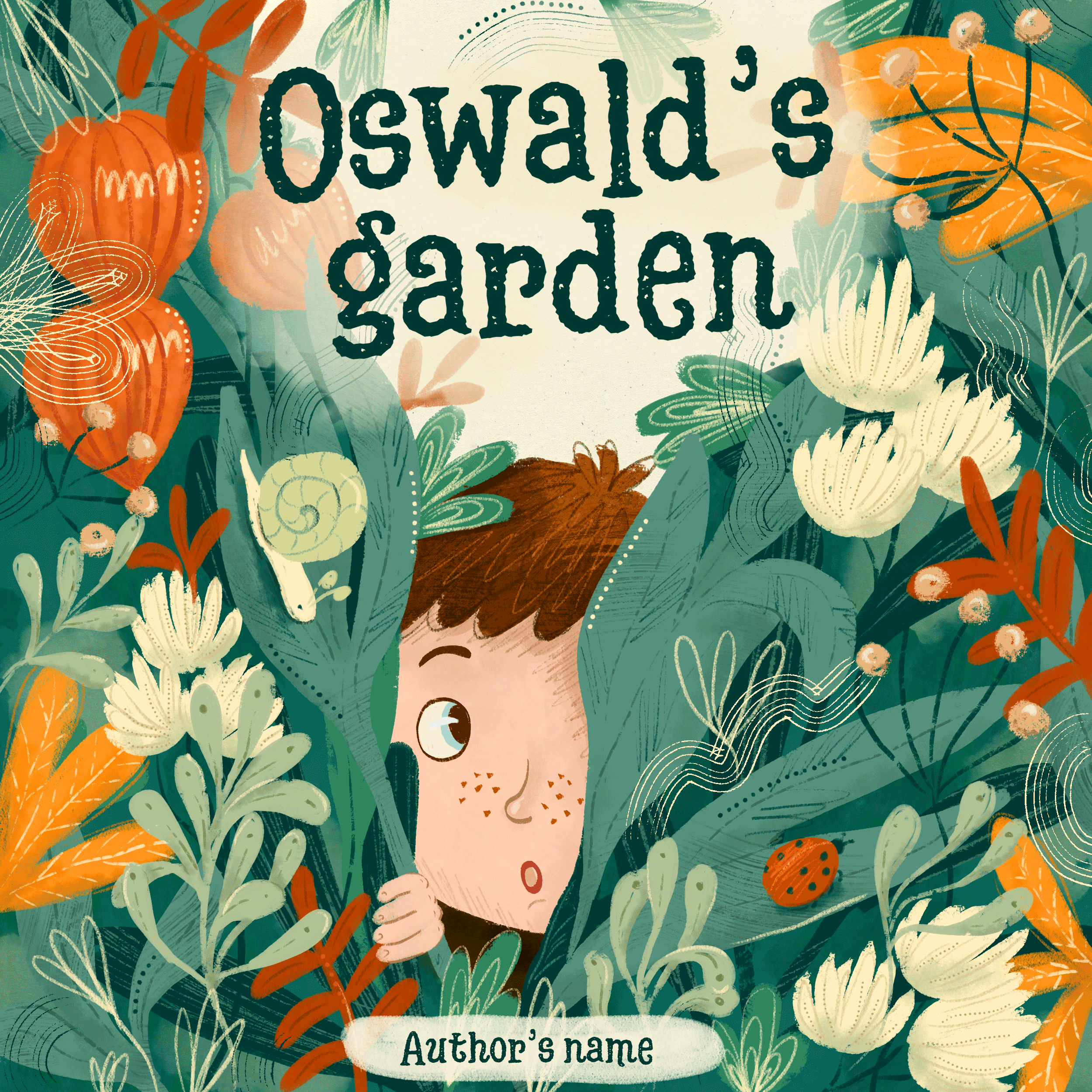 Children Book Cover Oswald's Garden — Изображение №1 — Брендинг, Иллюстрация на Dprofile