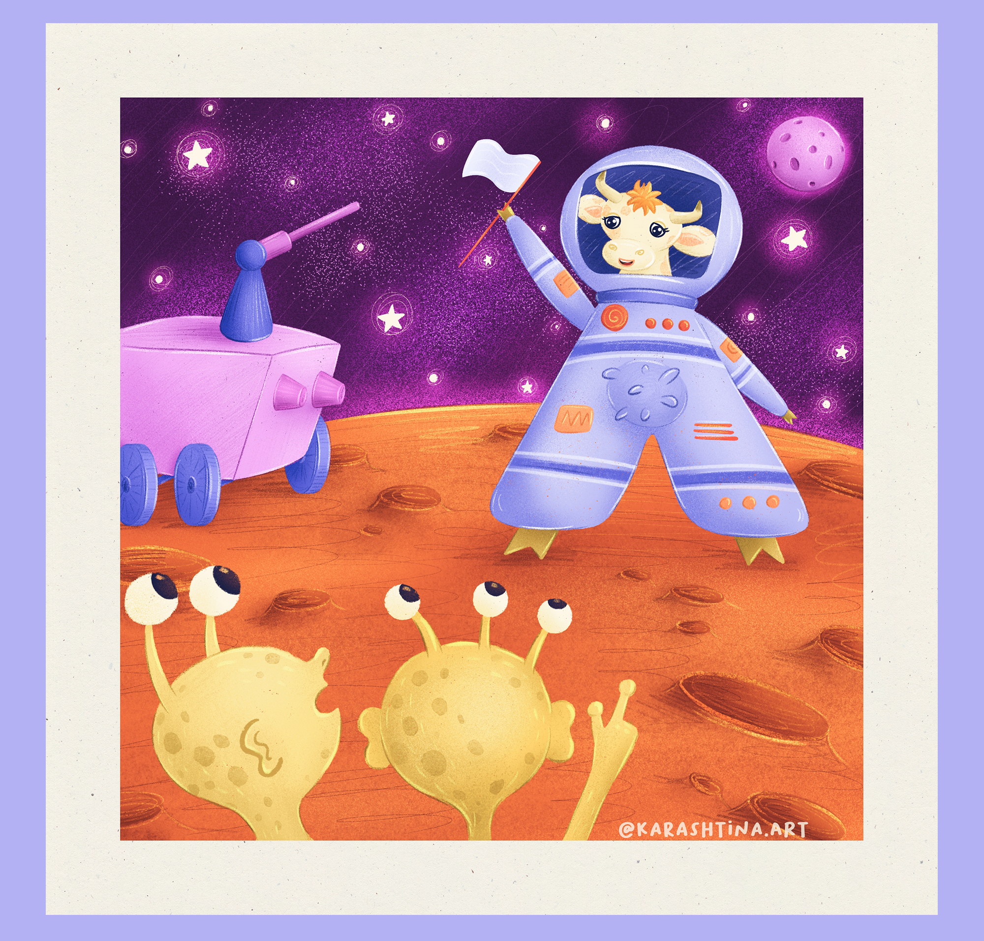 Animals in space illustration series — Изображение №6 — Иллюстрация на Dprofile