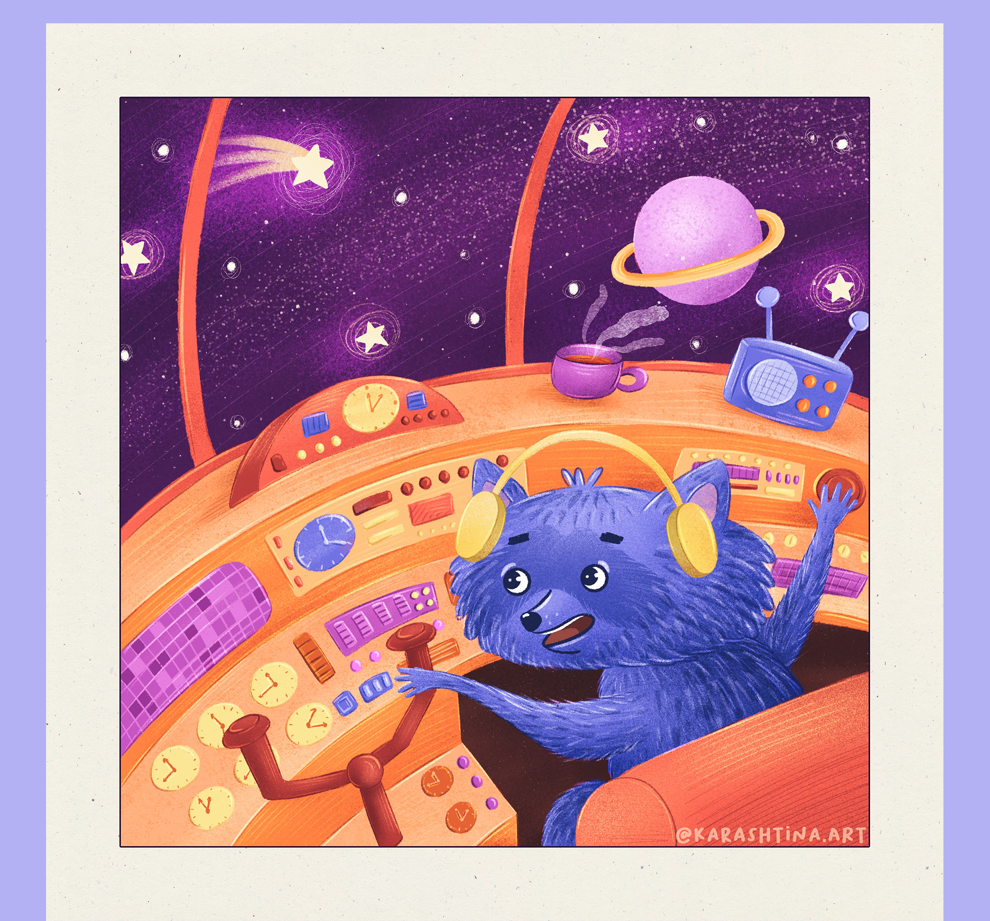 Animals in space illustration series — Изображение №5 — Иллюстрация на Dprofile