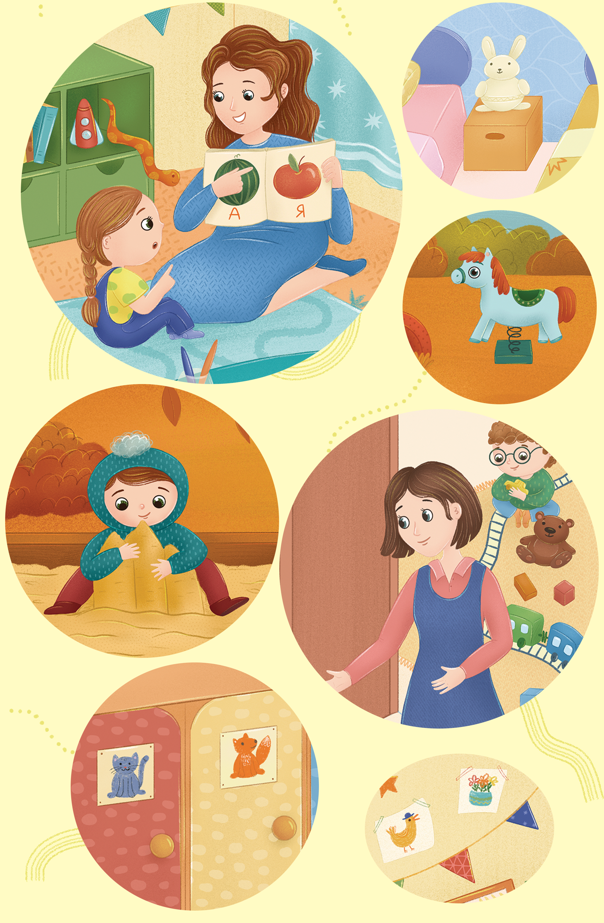 Children's magnet board game "Kindergarten" — Изображение №12 — Иллюстрация на Dprofile