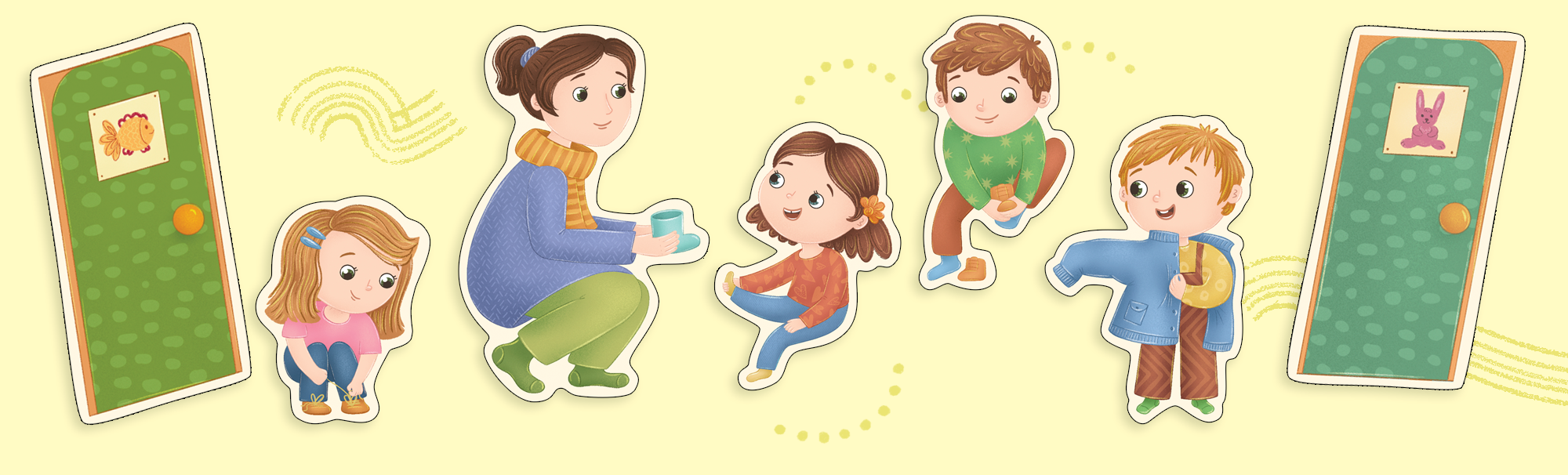 Children's magnet board game "Kindergarten" — Изображение №3 — Иллюстрация на Dprofile