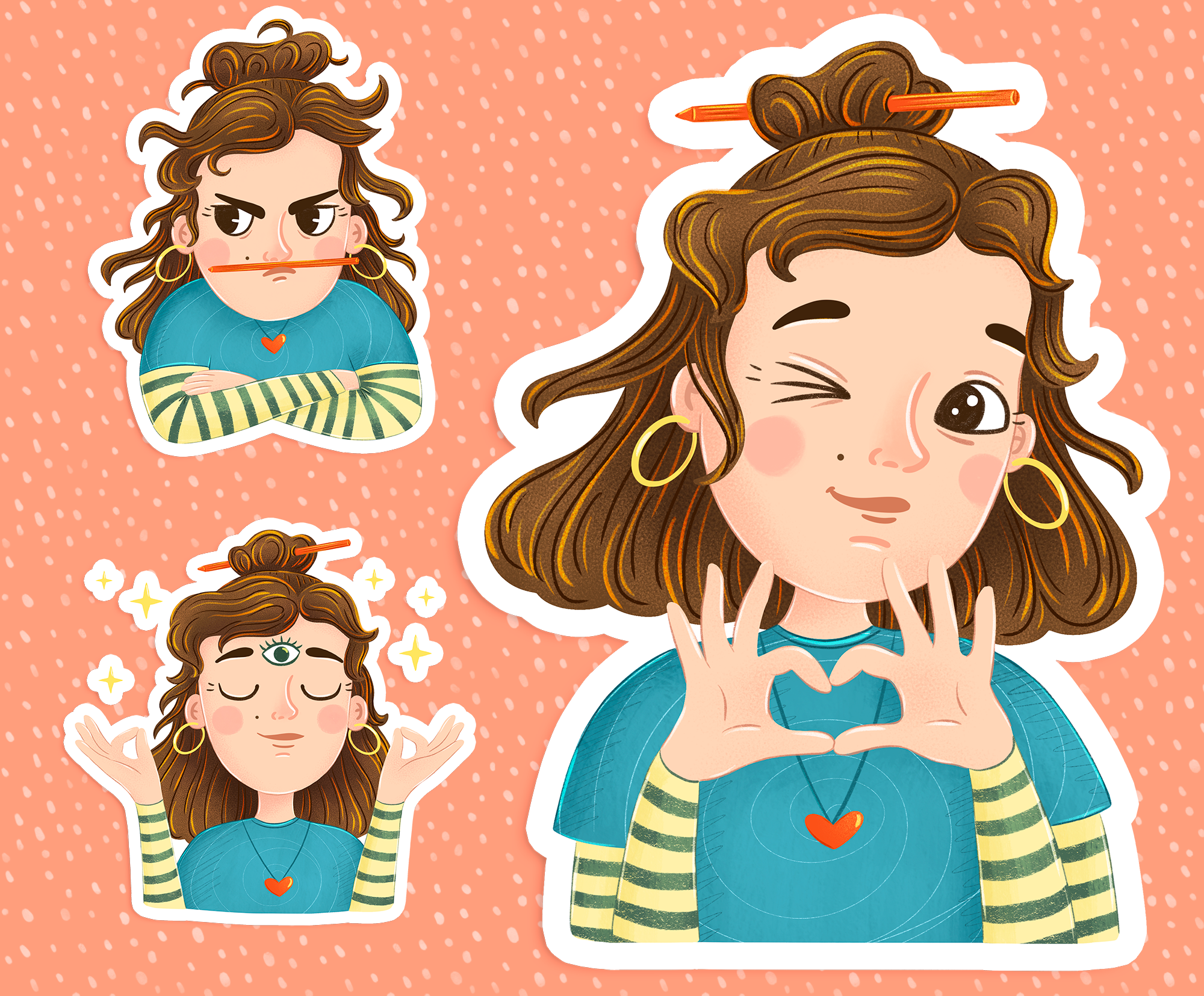 Personal Sticker Pack — Изображение №6 — Брендинг, Иллюстрация на Dprofile