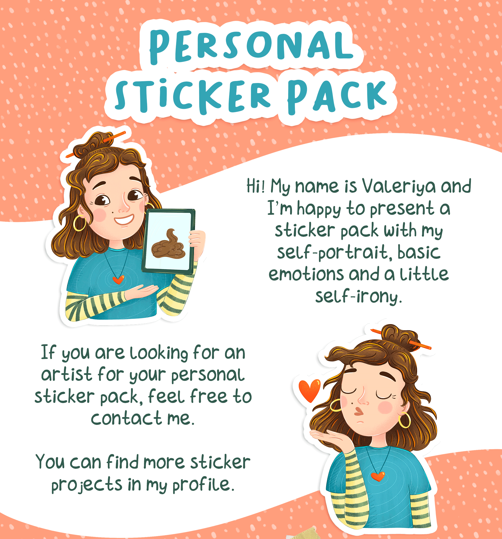Personal Sticker Pack — Изображение №1 — Брендинг, Иллюстрация на Dprofile
