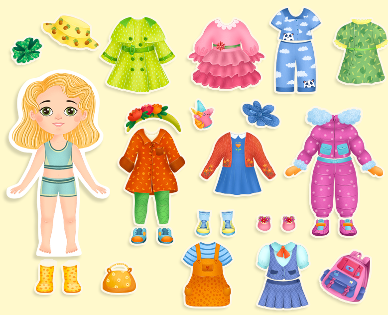 Magnetic Dress-Up Doll на Dprofile