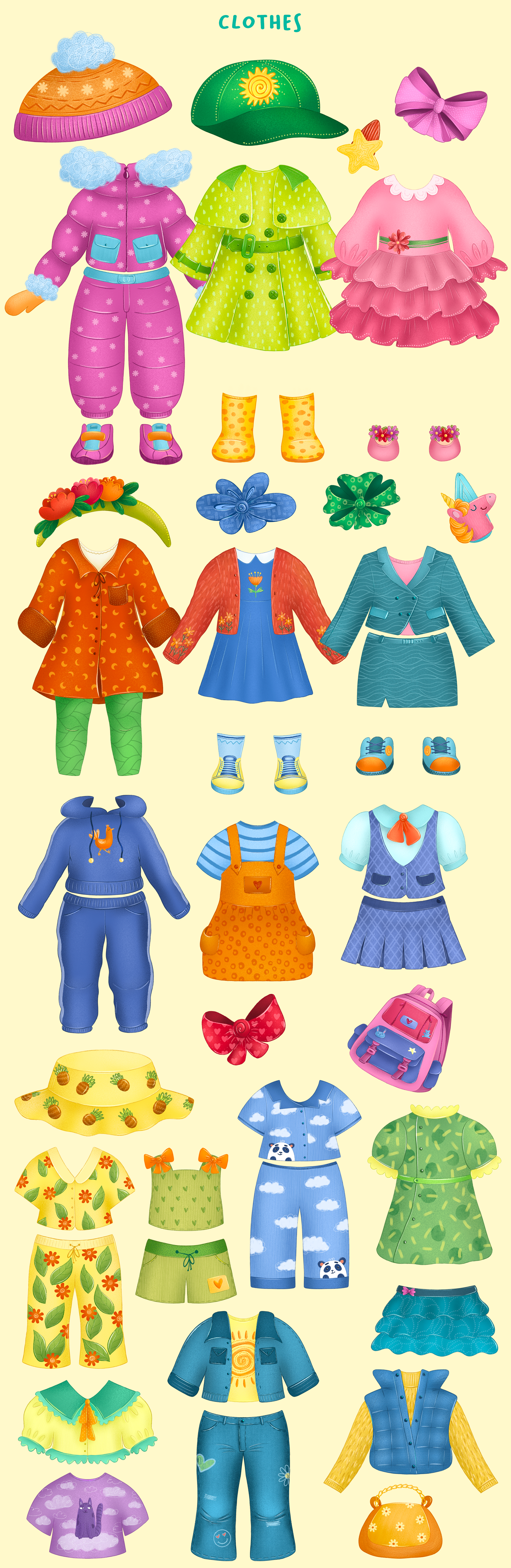 Magnetic Dress-Up Doll — Изображение №3 — Иллюстрация на Dprofile