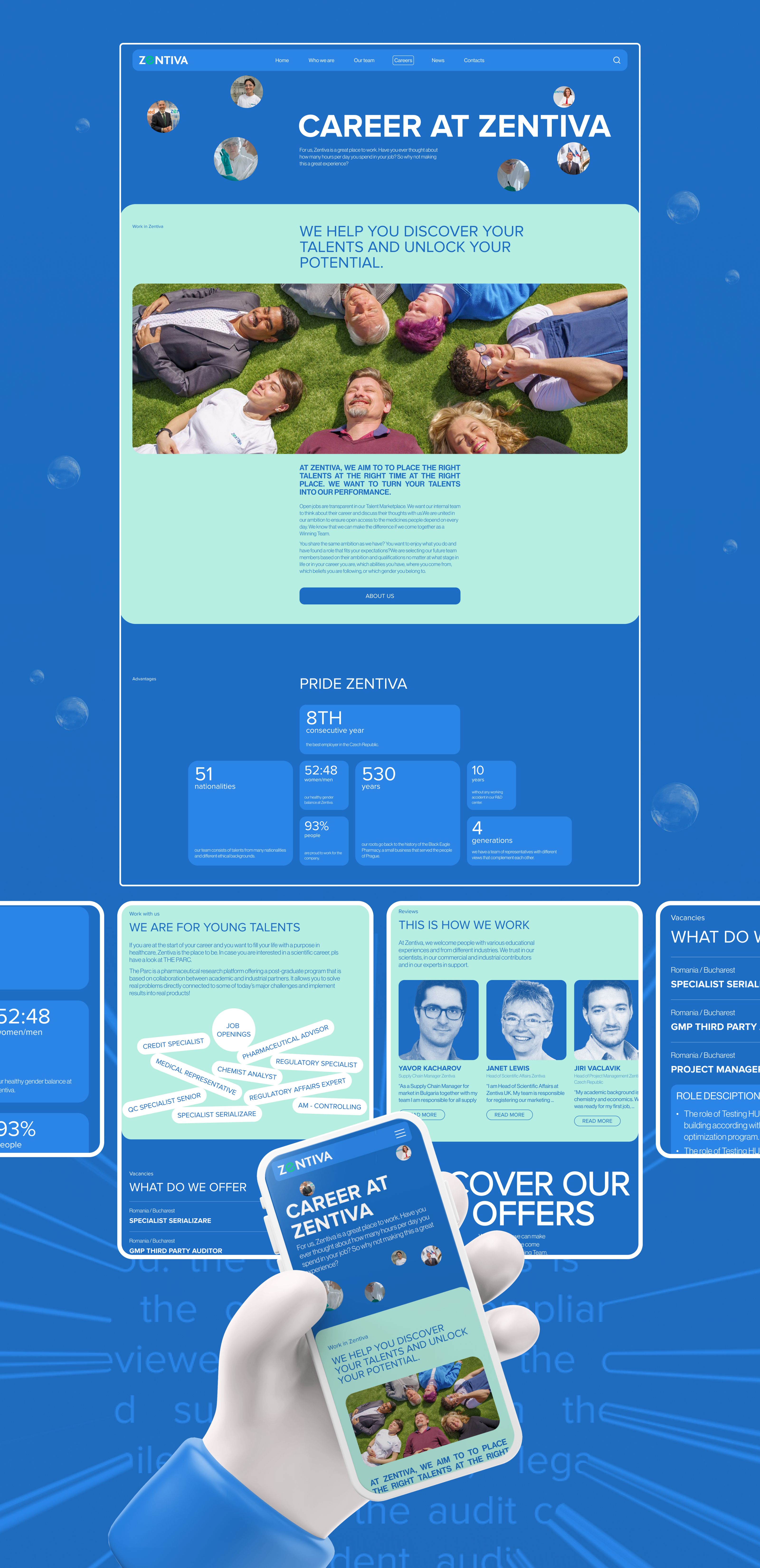 ZENTIVA | Redesign concept — Изображение №3 — Интерфейсы, Брендинг на Dprofile