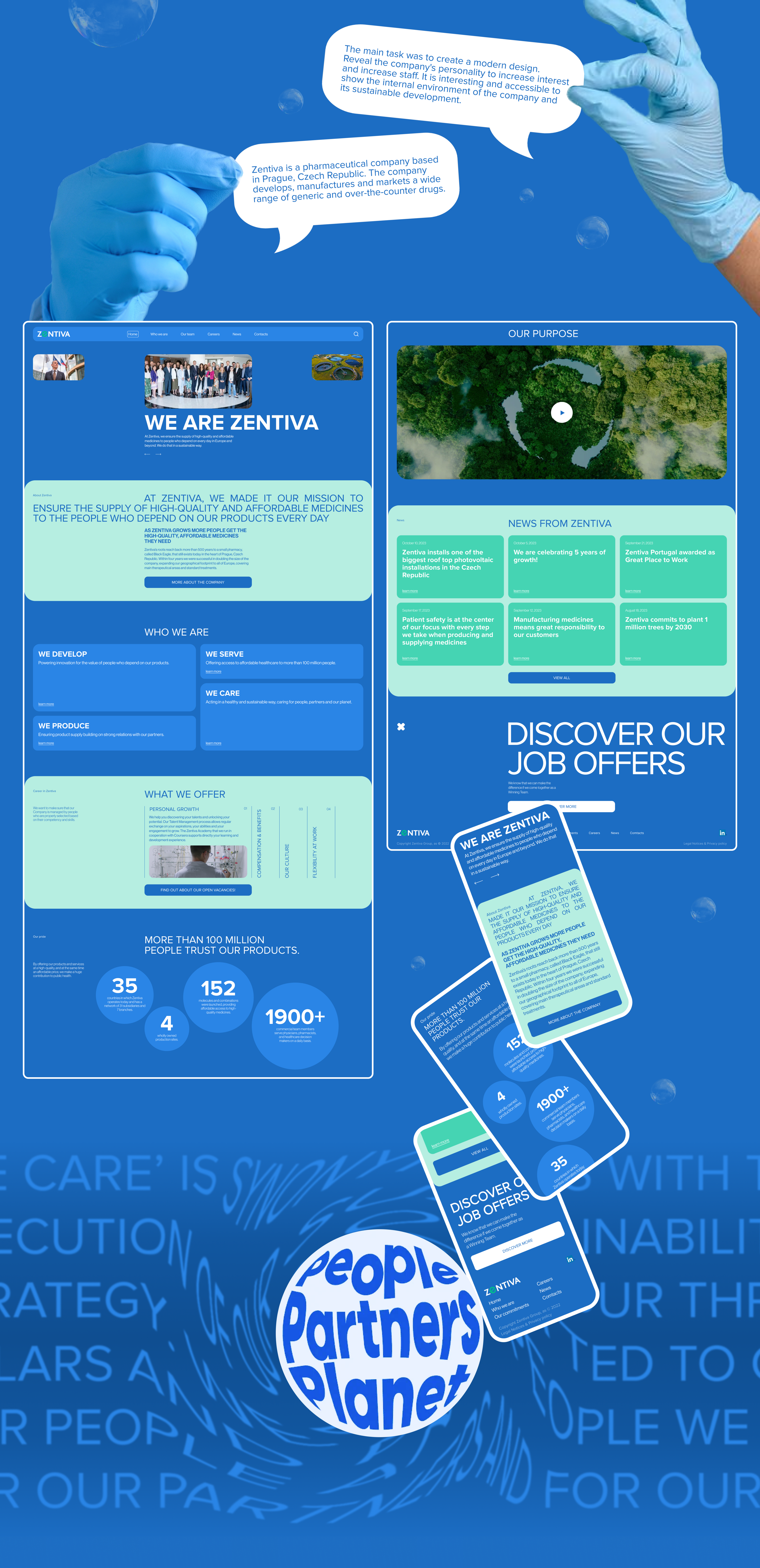 ZENTIVA | Redesign concept — Изображение №2 — Интерфейсы, Брендинг на Dprofile
