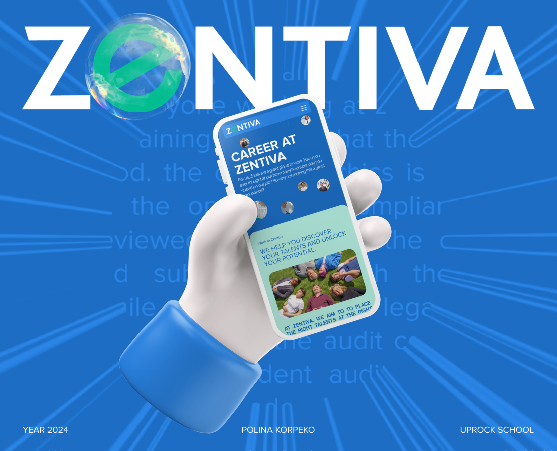 ZENTIVA | Redesign concept — Интерфейсы, Брендинг на Dprofile