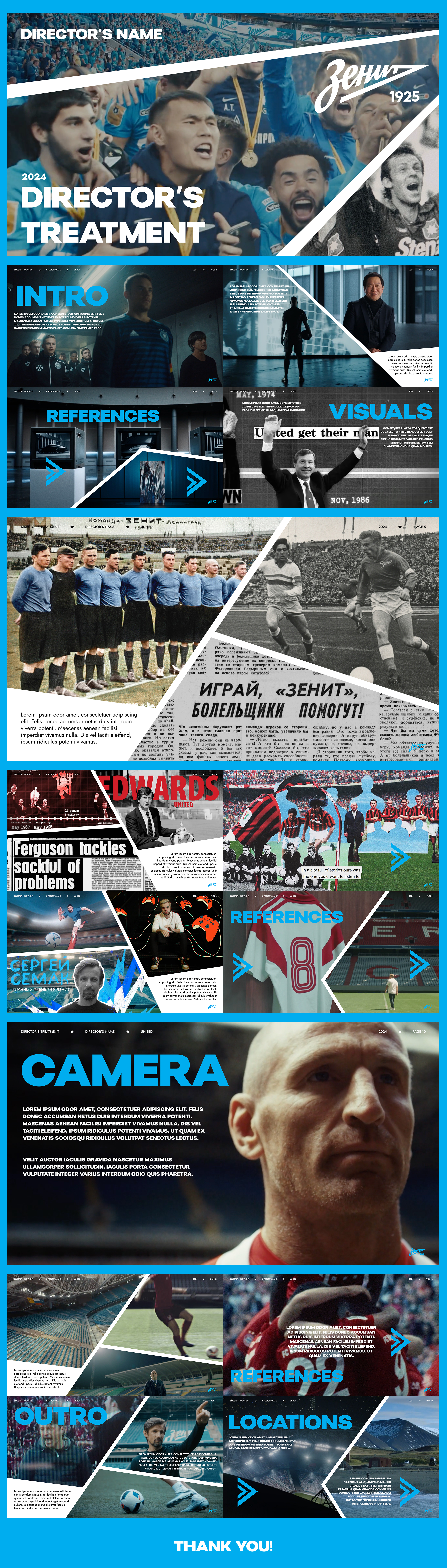 Презентация для режиссерского тритмента для "Зенит" — Изображение №1 — Графика, Маркетинг на Dprofile