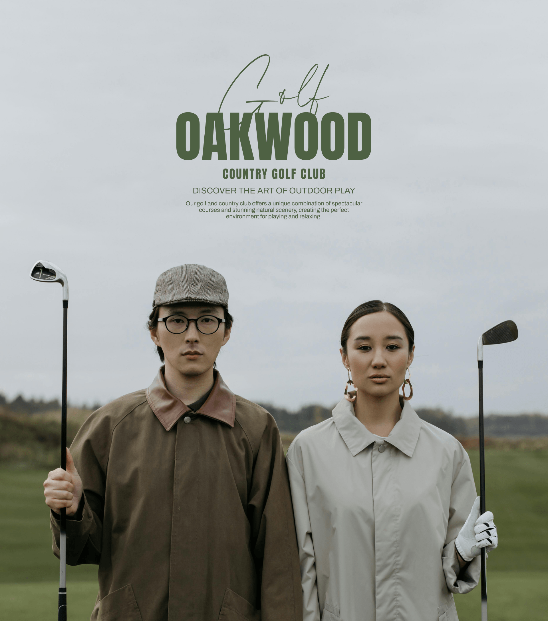 OAKWOOD branding golf-club — Изображение №1 — Брендинг, Графика на Dprofile