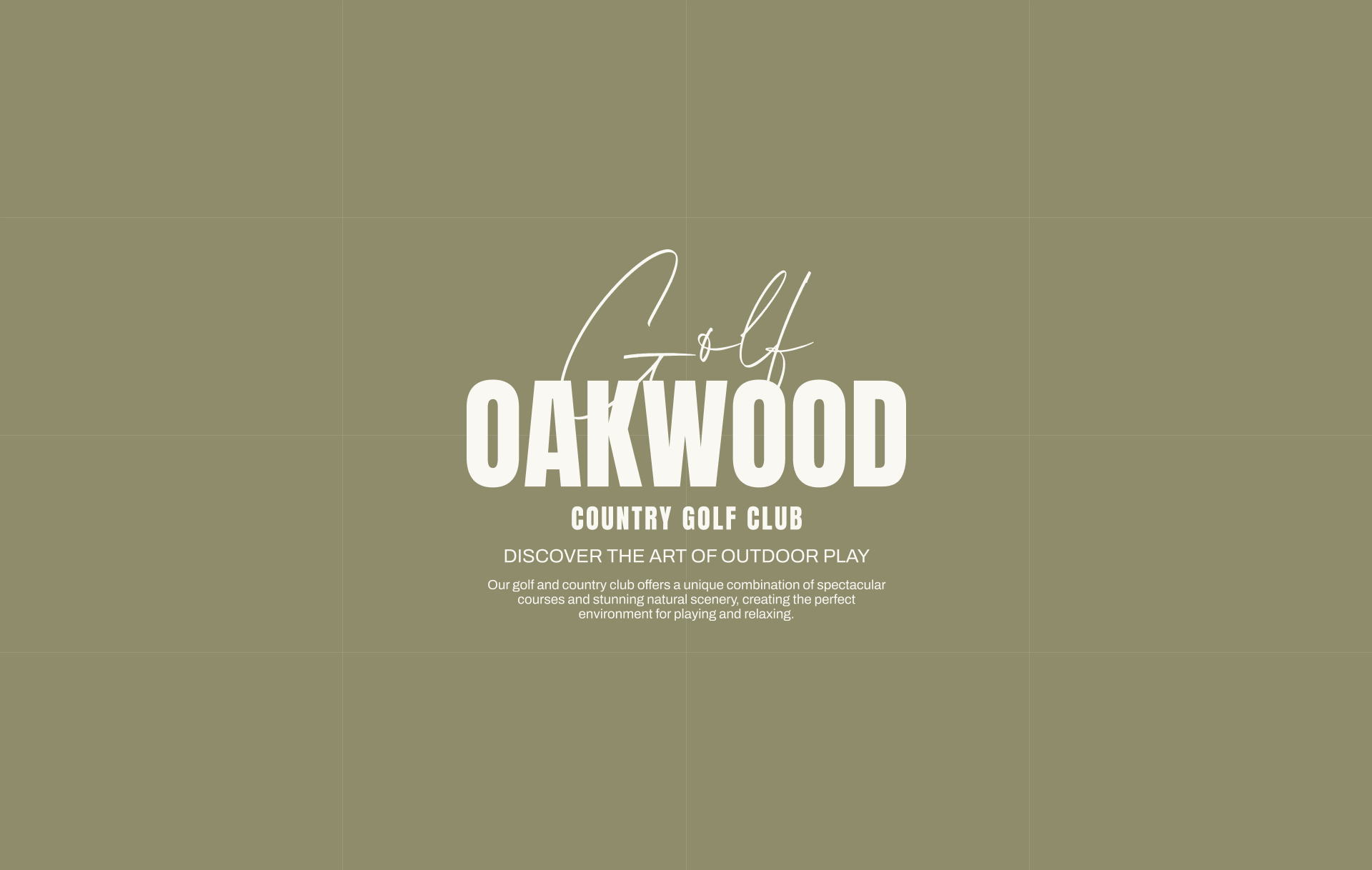 OAKWOOD branding golf-club — Изображение №6 — Брендинг, Графика на Dprofile