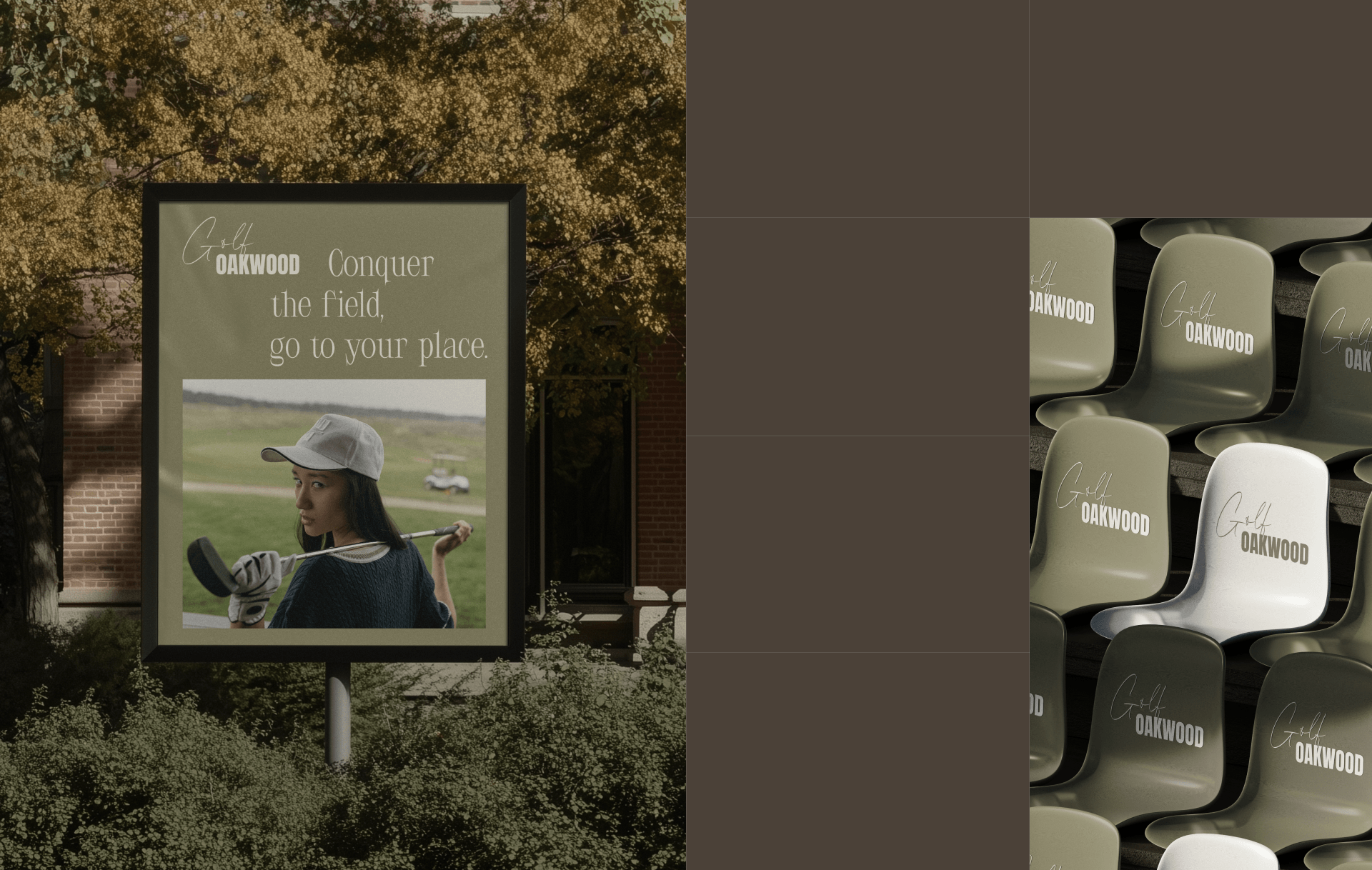 OAKWOOD branding golf-club — Изображение №7 — Брендинг, Графика на Dprofile