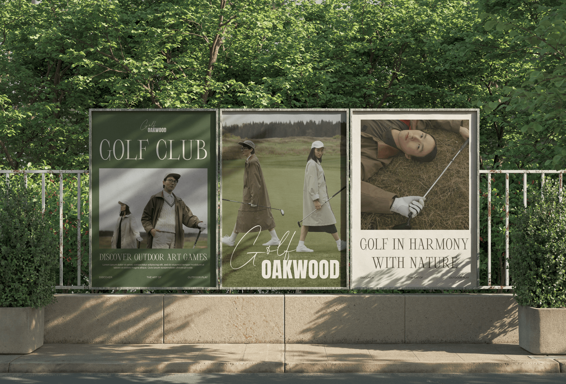 OAKWOOD branding golf-club — Изображение №3 — Брендинг, Графика на Dprofile