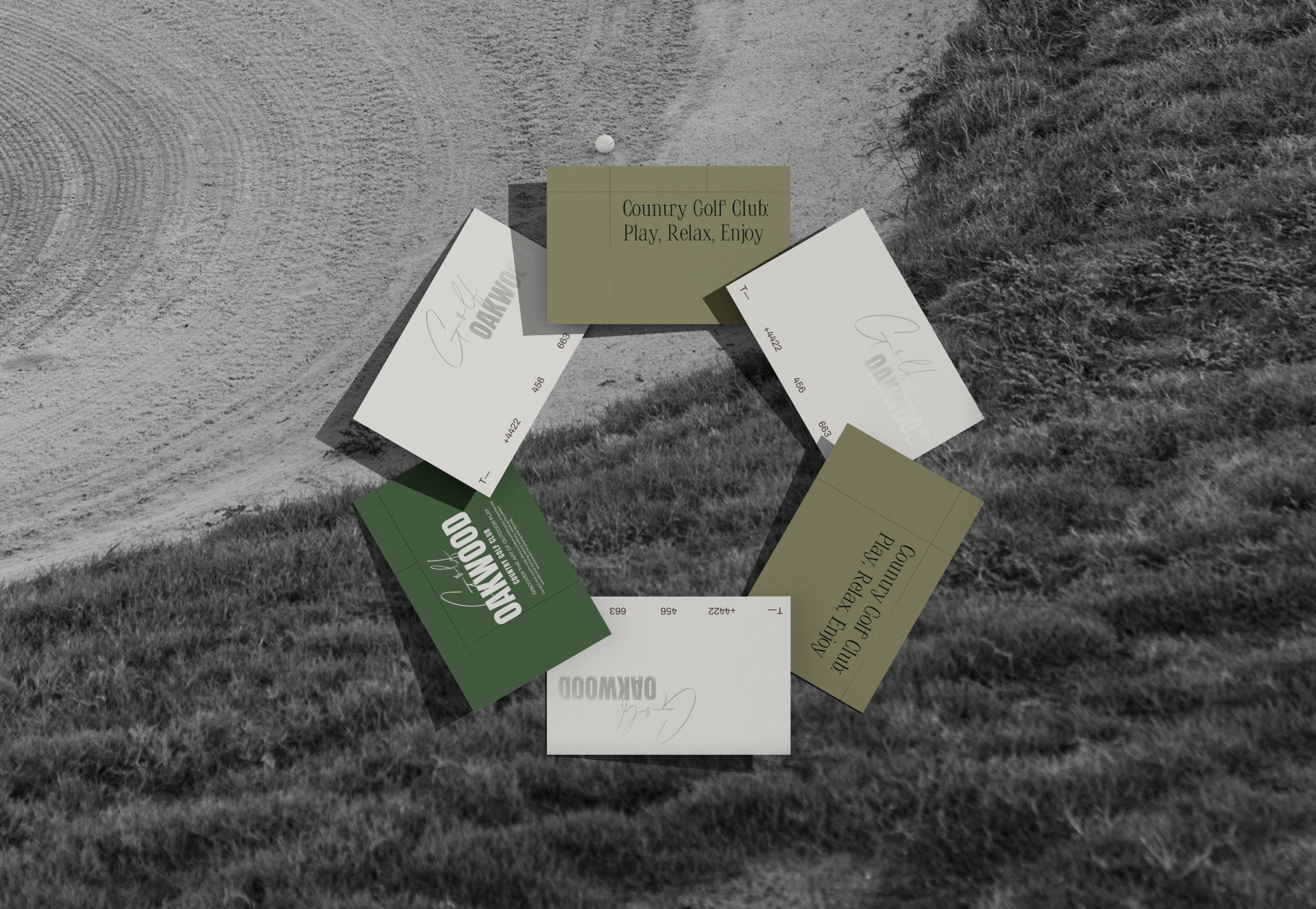 OAKWOOD branding golf-club — Изображение №4 — Брендинг, Графика на Dprofile