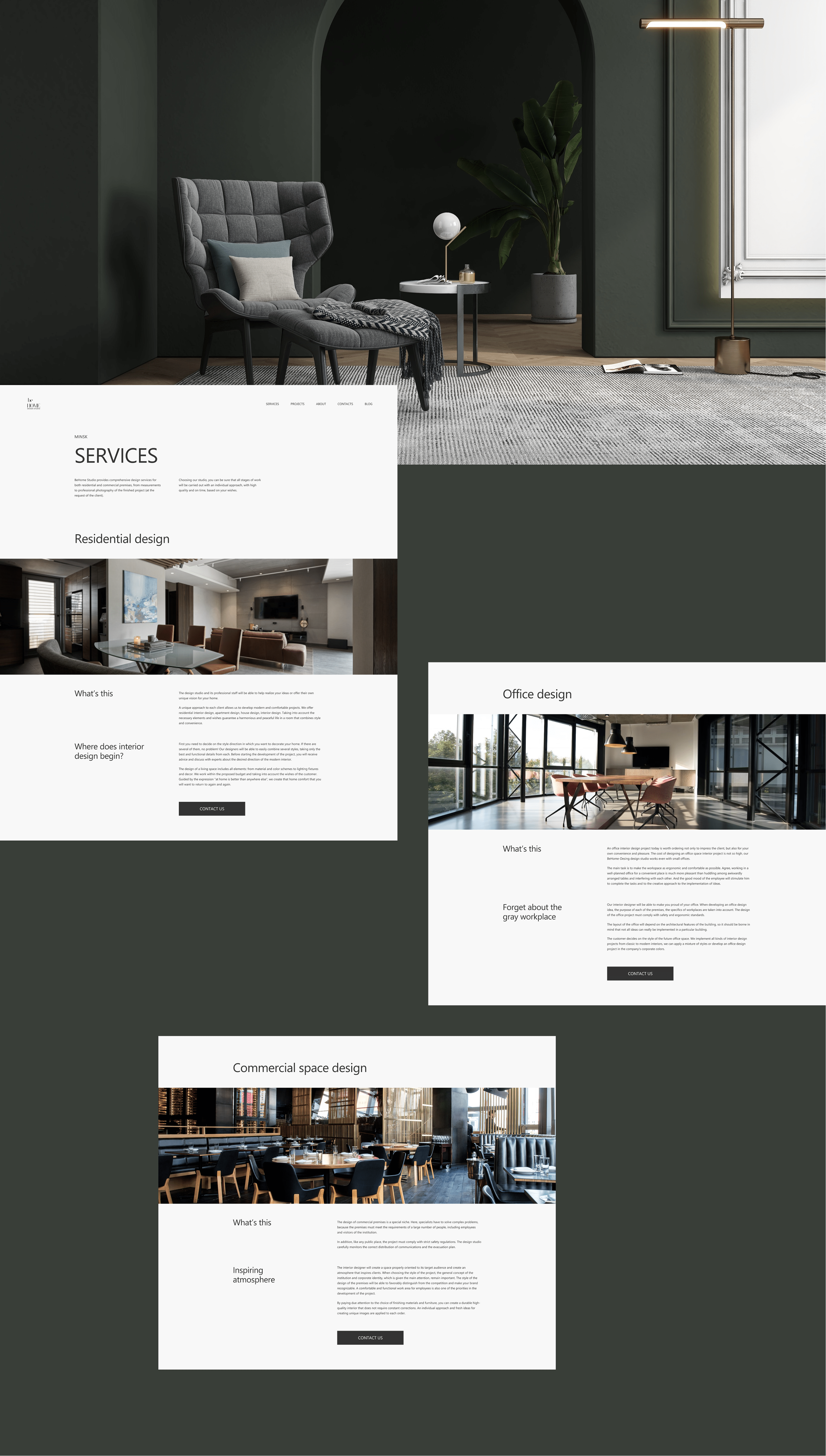 BeHome interior design studio - website — Изображение №20 — Интерфейсы, Анимация на Dprofile