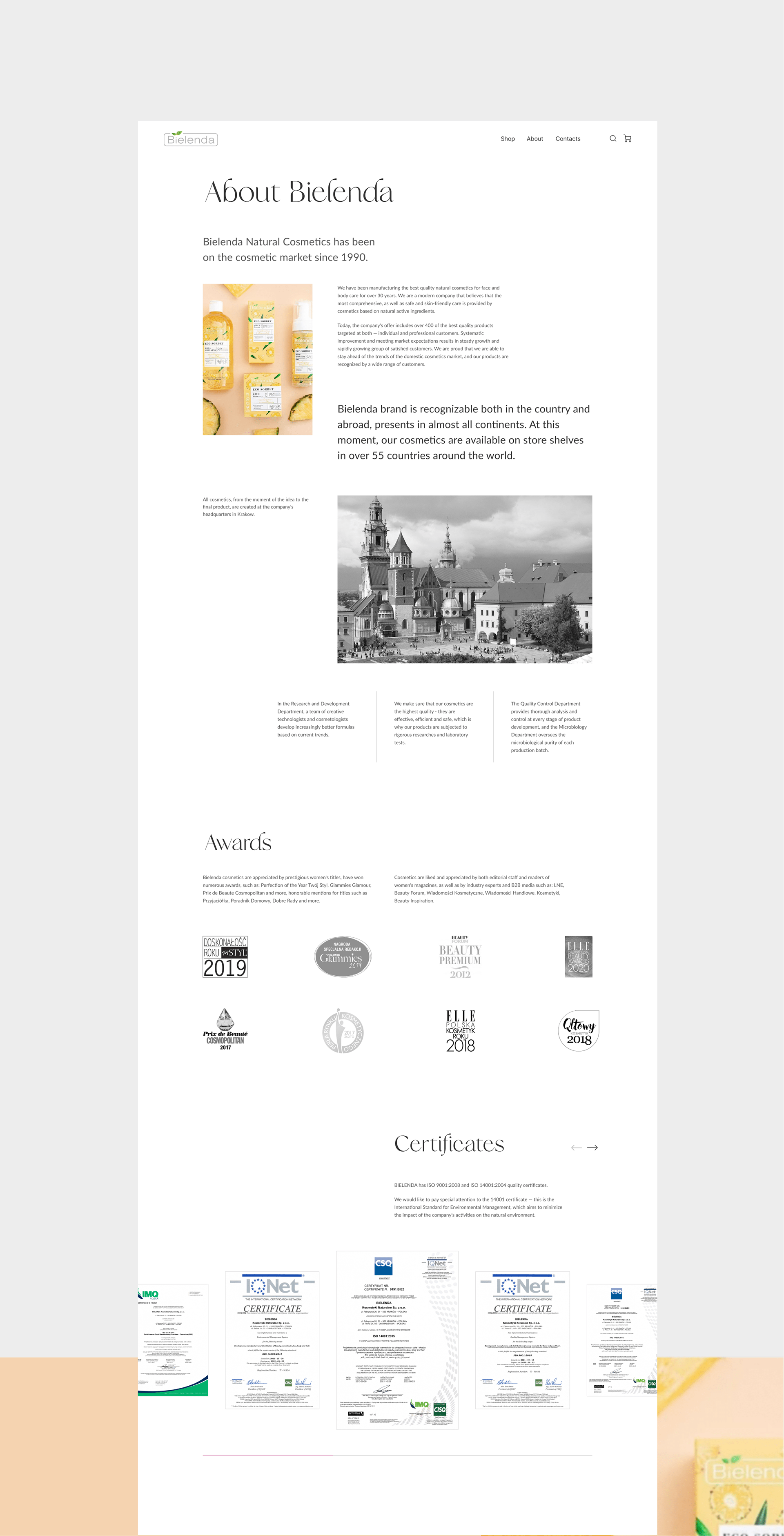 Bielenda - e-commerce website — Изображение №13 — Интерфейсы, Графика, Анимация на Dprofile