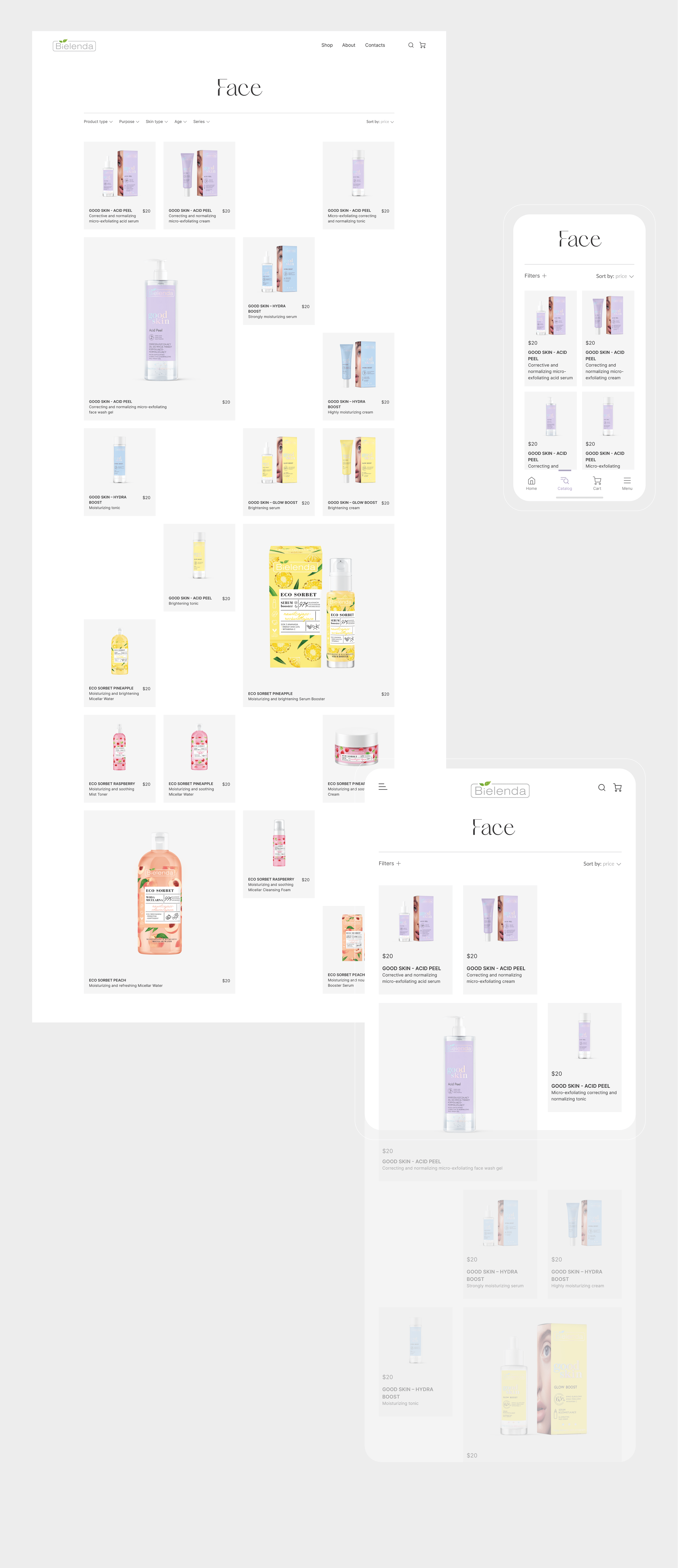 Bielenda - e-commerce website — Изображение №9 — Интерфейсы, Графика, Анимация на Dprofile