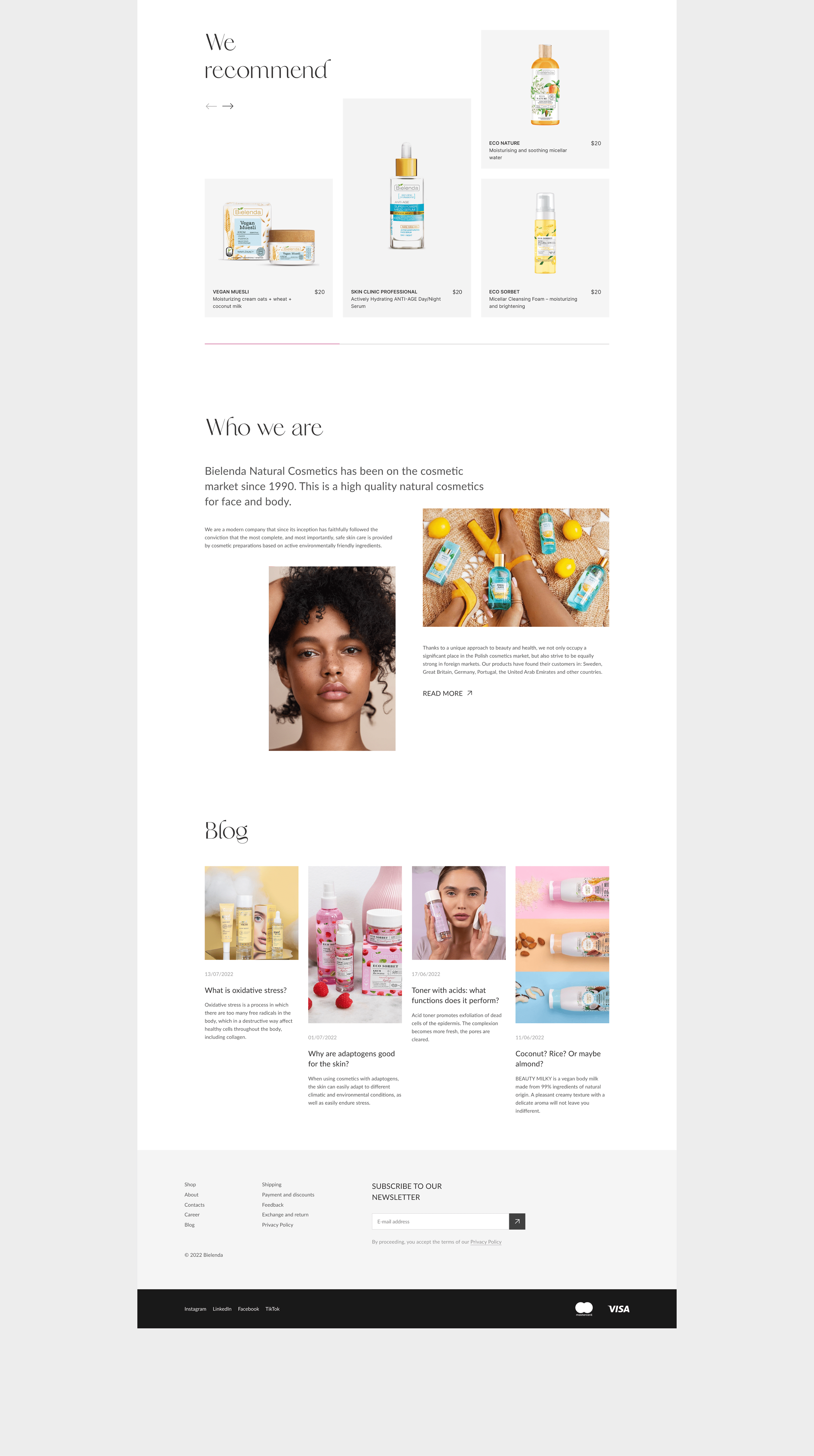 Bielenda - e-commerce website — Изображение №6 — Интерфейсы, Графика, Анимация на Dprofile