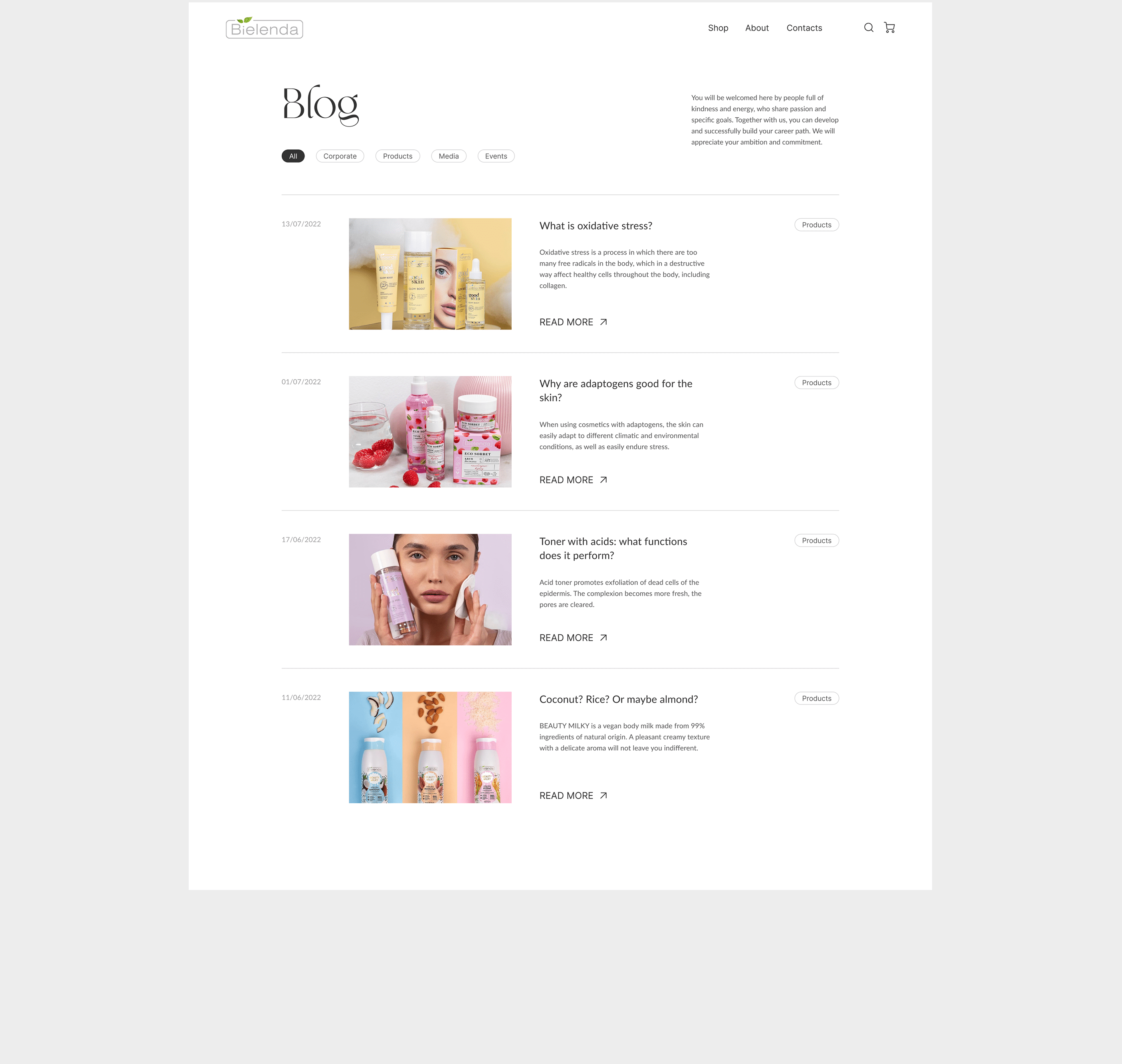 Bielenda - e-commerce website — Изображение №18 — Интерфейсы, Графика, Анимация на Dprofile