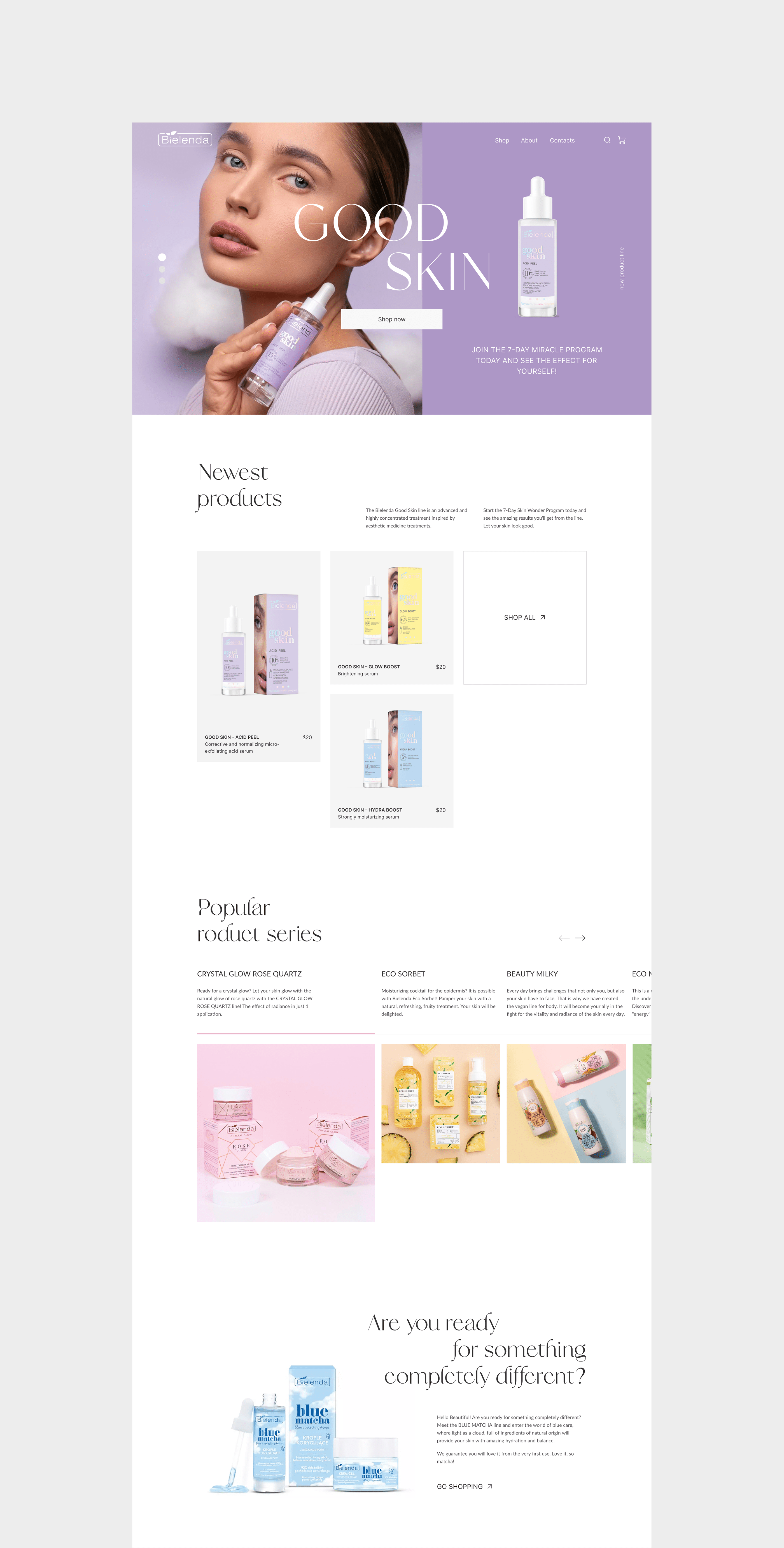Bielenda - e-commerce website — Изображение №5 — Интерфейсы, Графика, Анимация на Dprofile