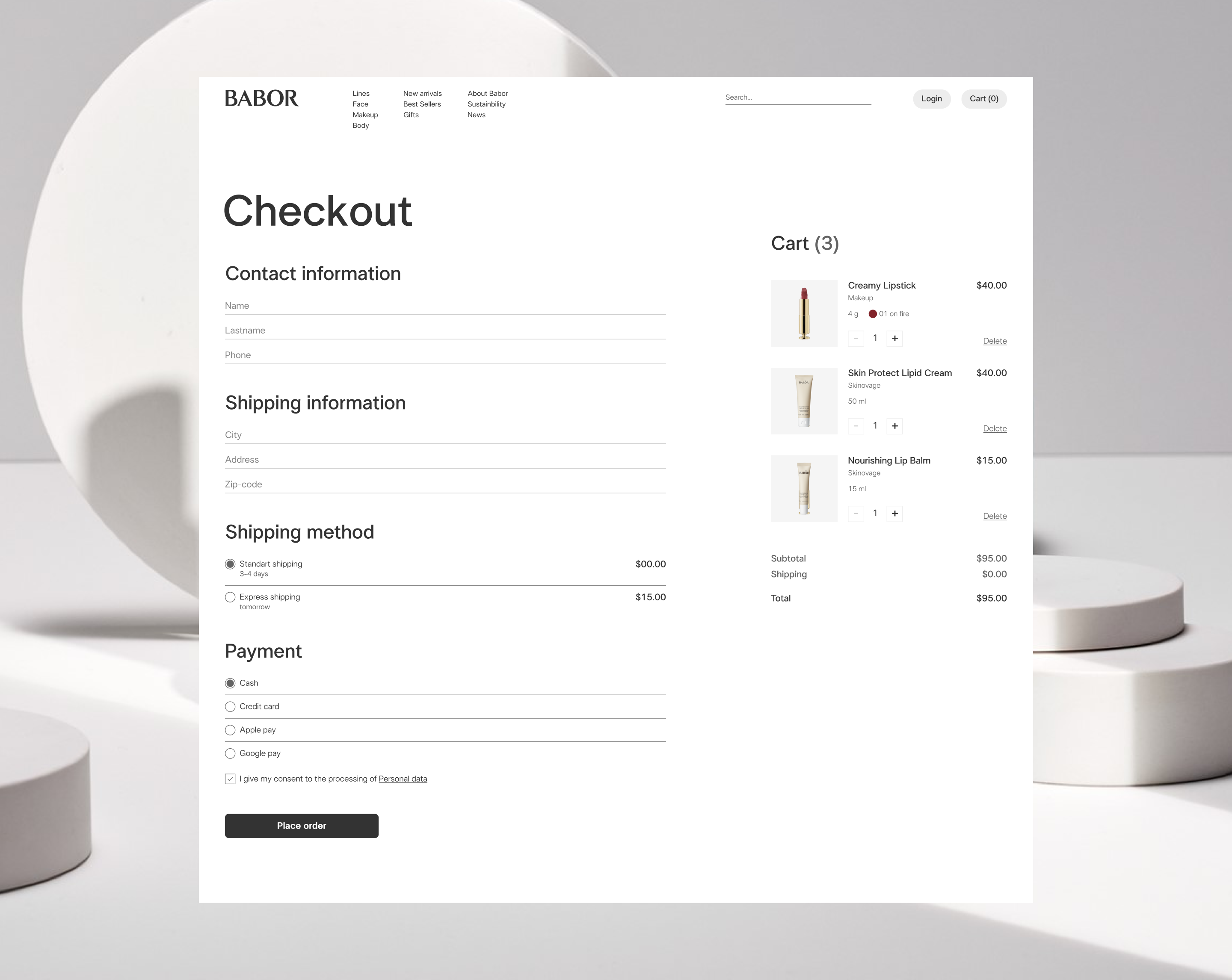 BABOR / E-COMMERCE — Изображение №14 — Интерфейсы, Графика на Dprofile