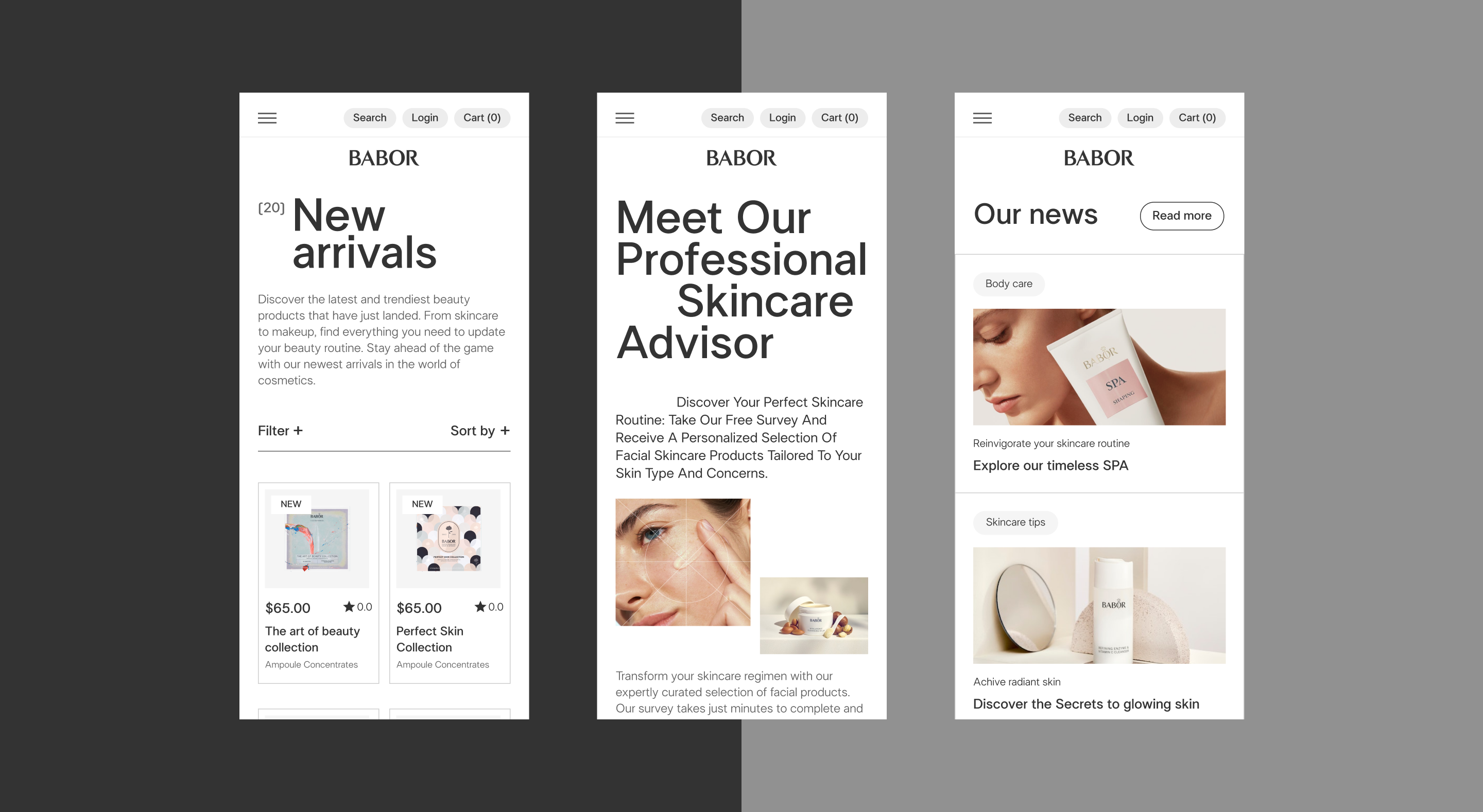 BABOR / E-COMMERCE — Изображение №9 — Интерфейсы, Графика на Dprofile
