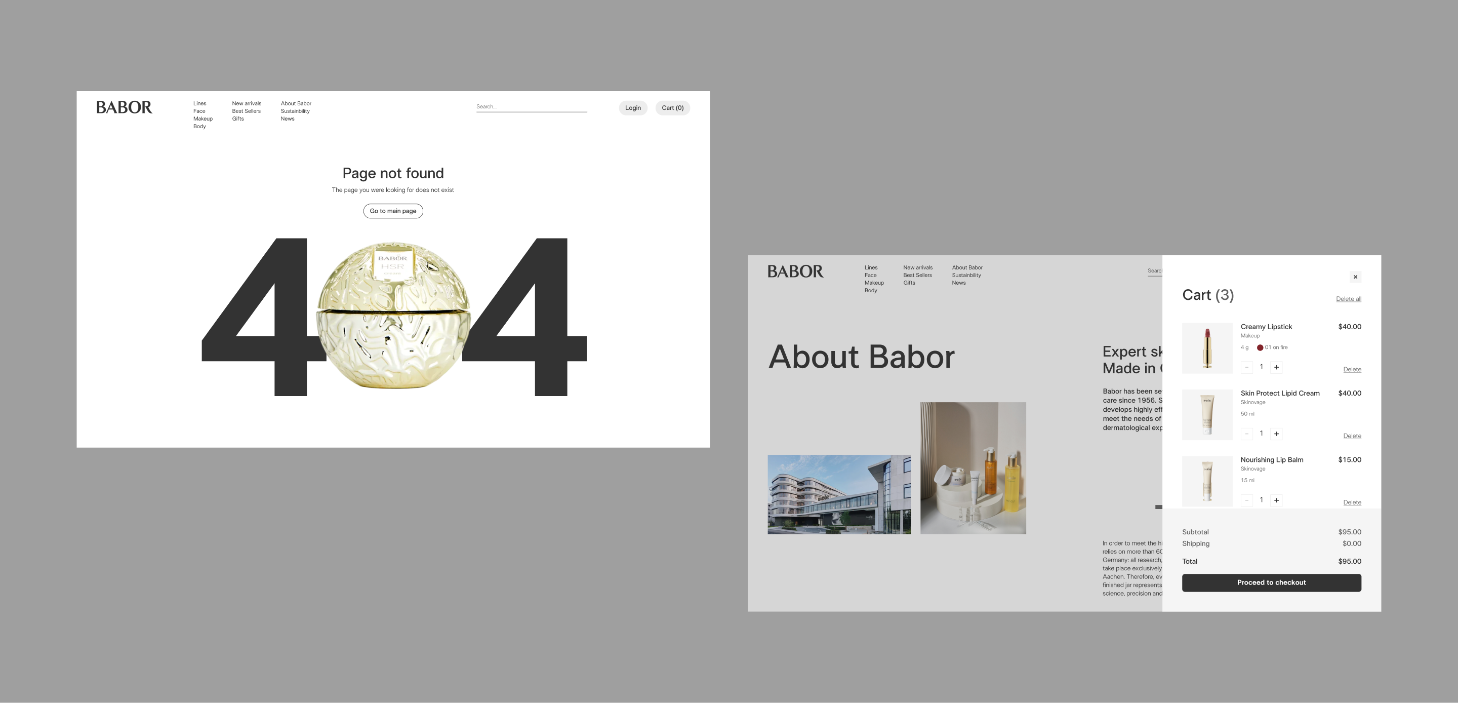 BABOR / E-COMMERCE — Изображение №12 — Интерфейсы, Графика на Dprofile