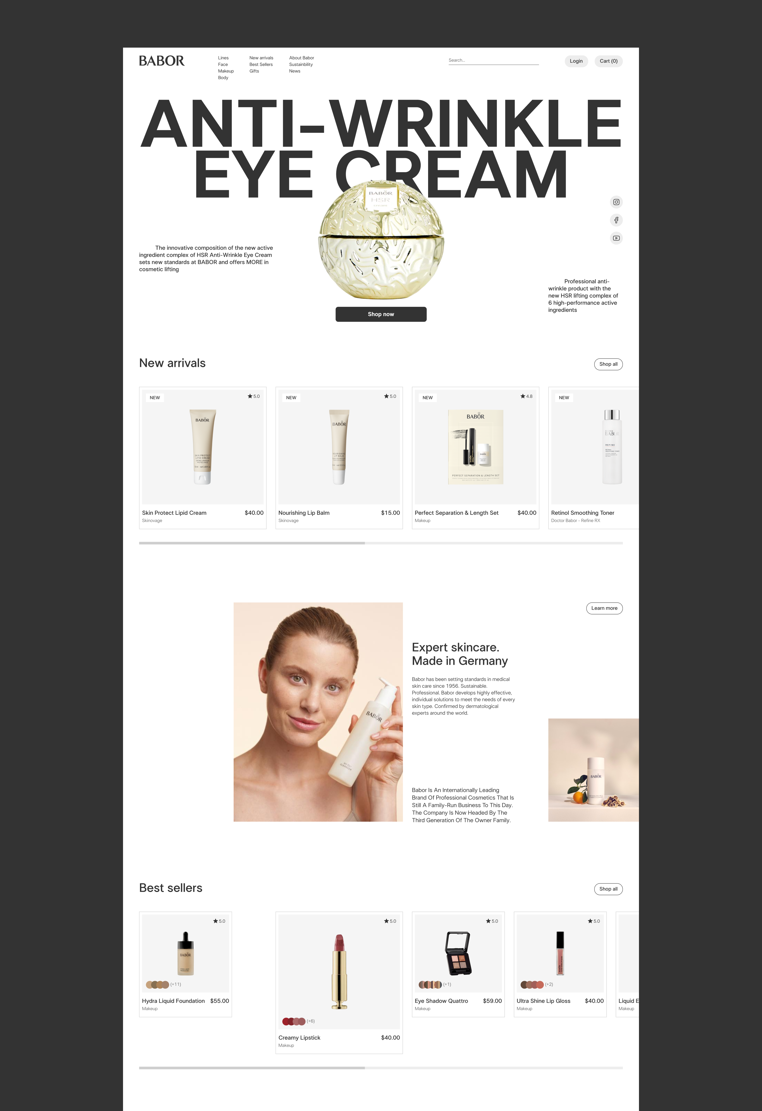 BABOR / E-COMMERCE — Изображение №3 — Интерфейсы, Графика на Dprofile