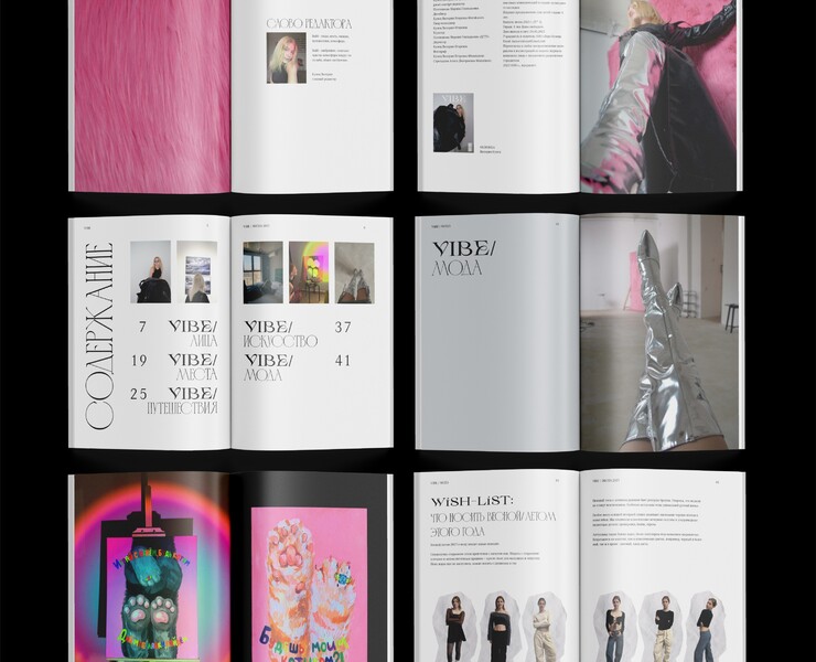 Журнал VIBE — Брендинг, Графика на Dprofile