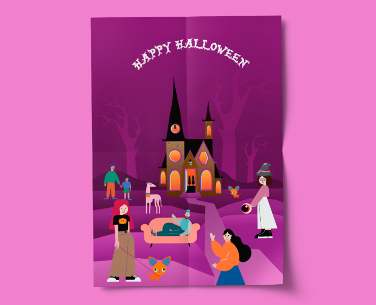 HAPPY HALLOWEEN illustration — Иллюстрация, Графика на Dprofile