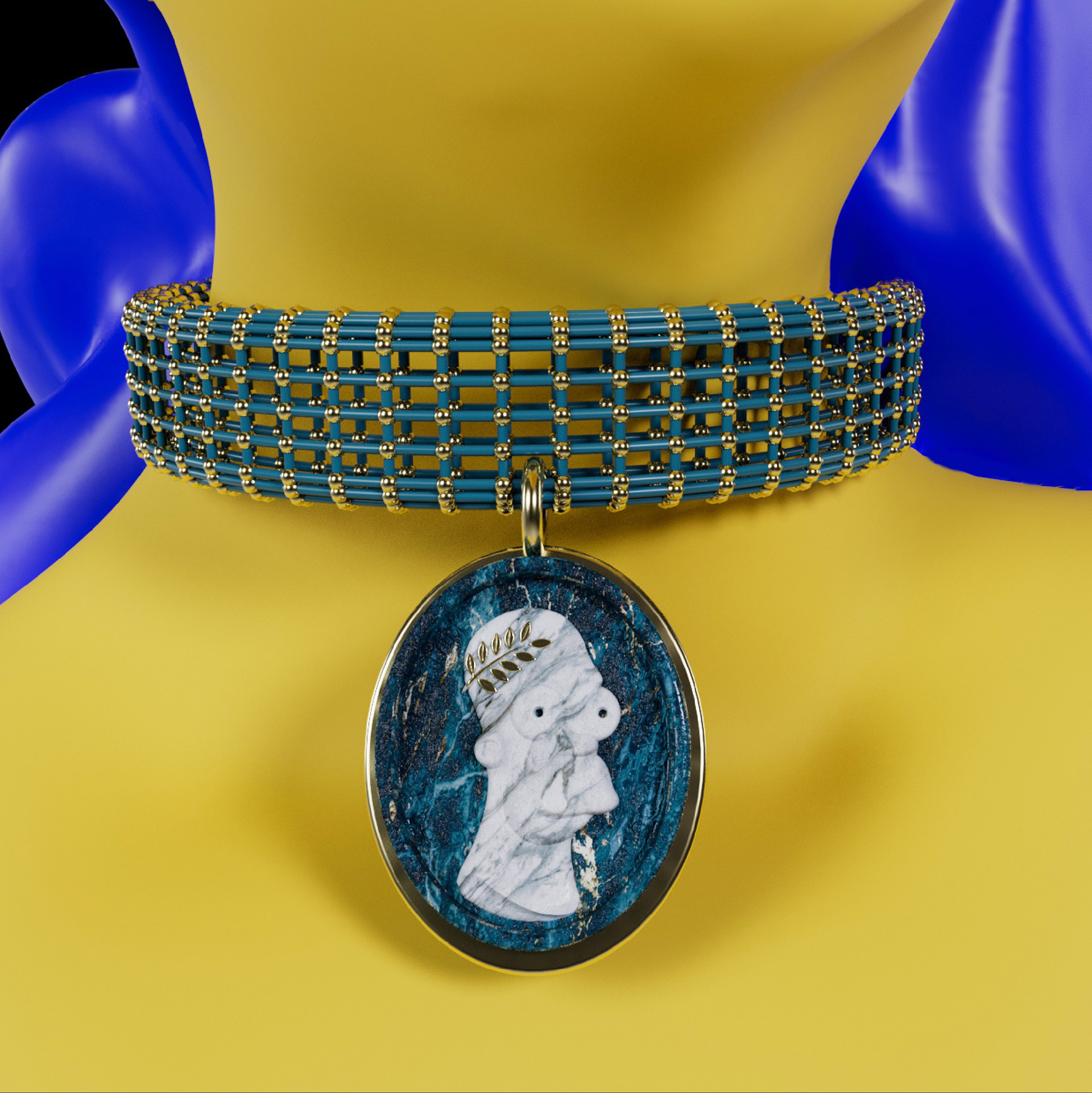 Homer Simpson marble cameo — Изображение №2 — Иллюстрация, Графика, 3D на Dprofile