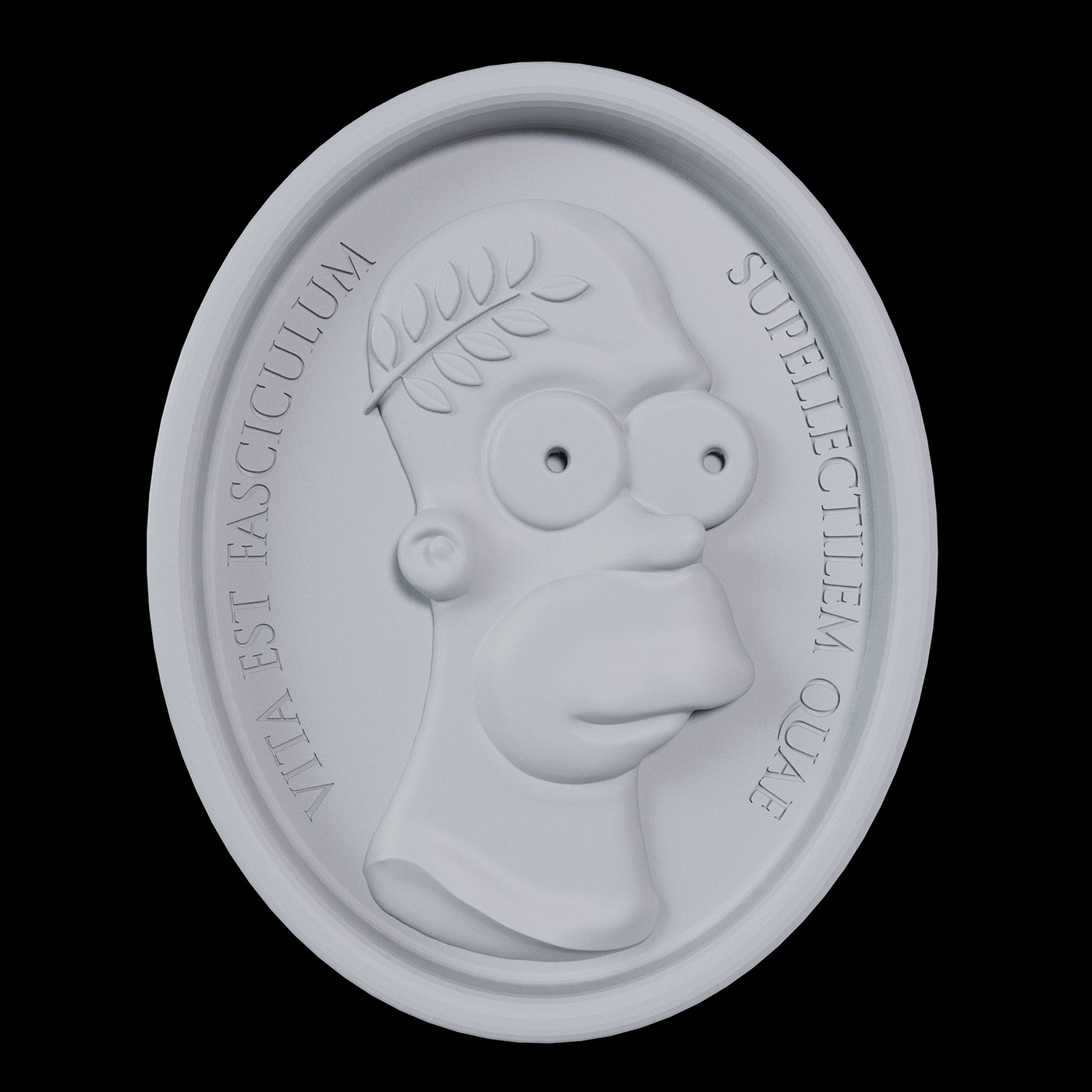 Homer Simpson marble cameo — Изображение №7 — Иллюстрация, Графика, 3D на Dprofile