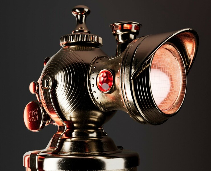 Steampunk lantern — Иллюстрация, Графика, 3D на Dprofile