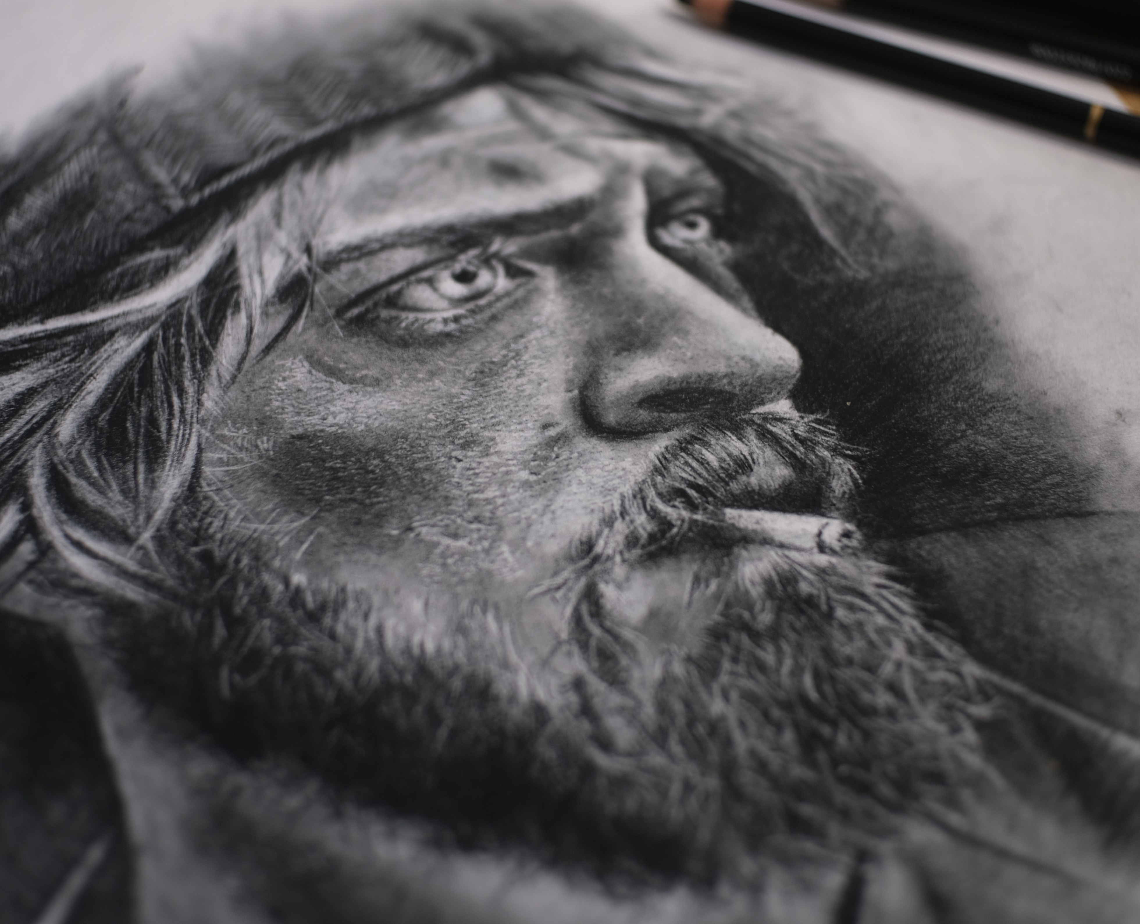 рисунок карандашом на Dprofile