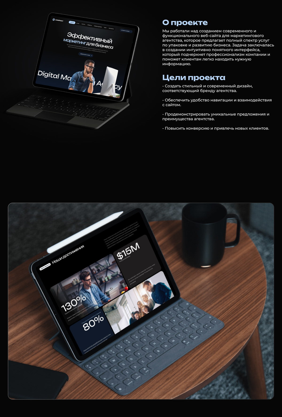 Landing page | Branding | UX/UI design - marketing — Изображение №2 — Интерфейсы, Брендинг на Dprofile