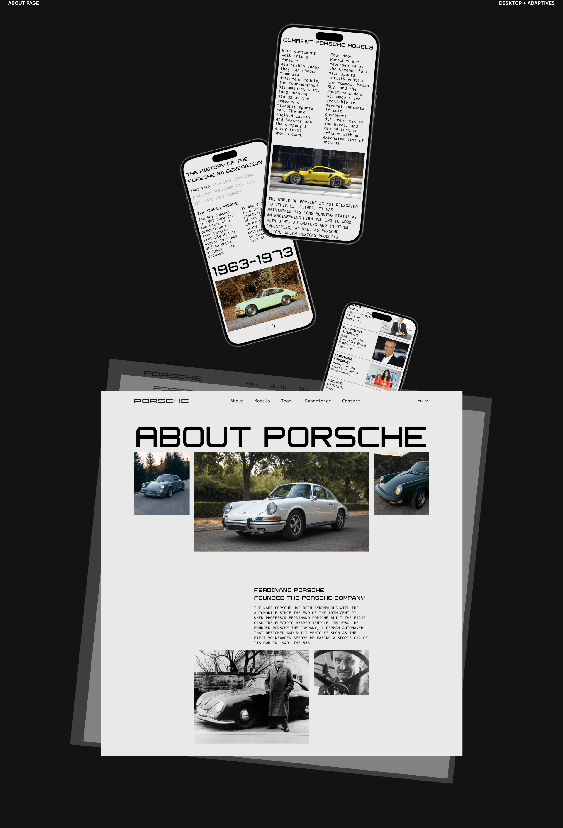PORSCHE | Corporate website — Изображение №12 — Интерфейсы, Брендинг на Dprofile