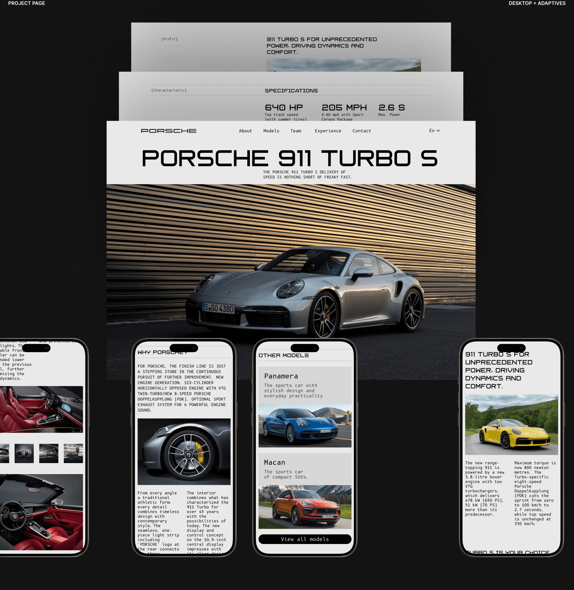 PORSCHE | Corporate website — Изображение №8 — Интерфейсы, Брендинг на Dprofile
