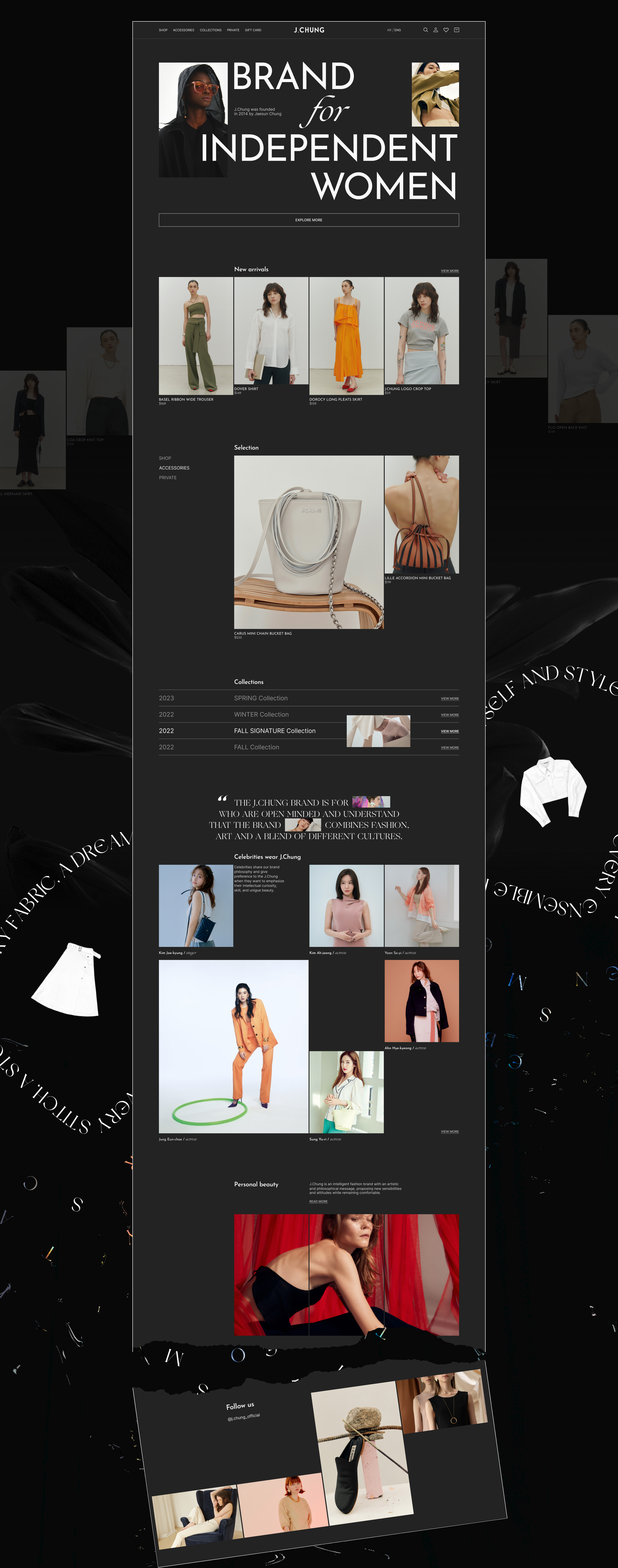 J.CHUNG | E-commerce redesign concept — Изображение №3 — Интерфейсы на Dprofile