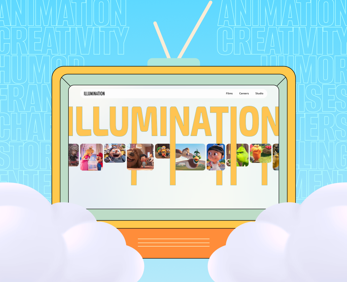Illumination Entertainment | Corporate website redesign — Интерфейсы, Иллюстрация на Dprofile