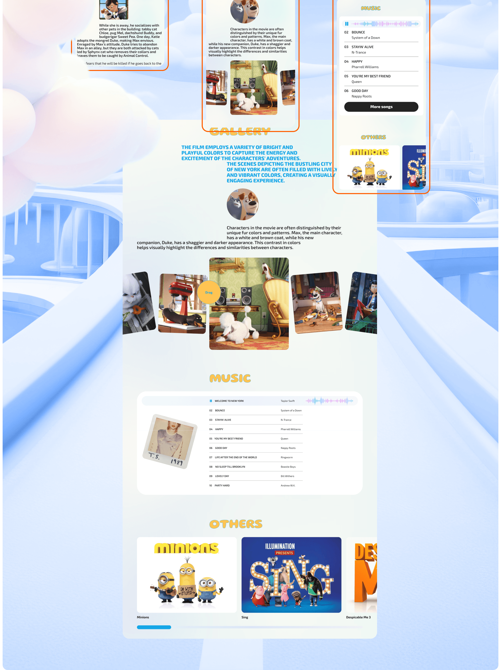 Illumination Entertainment | Corporate website redesign — Изображение №9 — Интерфейсы, Иллюстрация на Dprofile