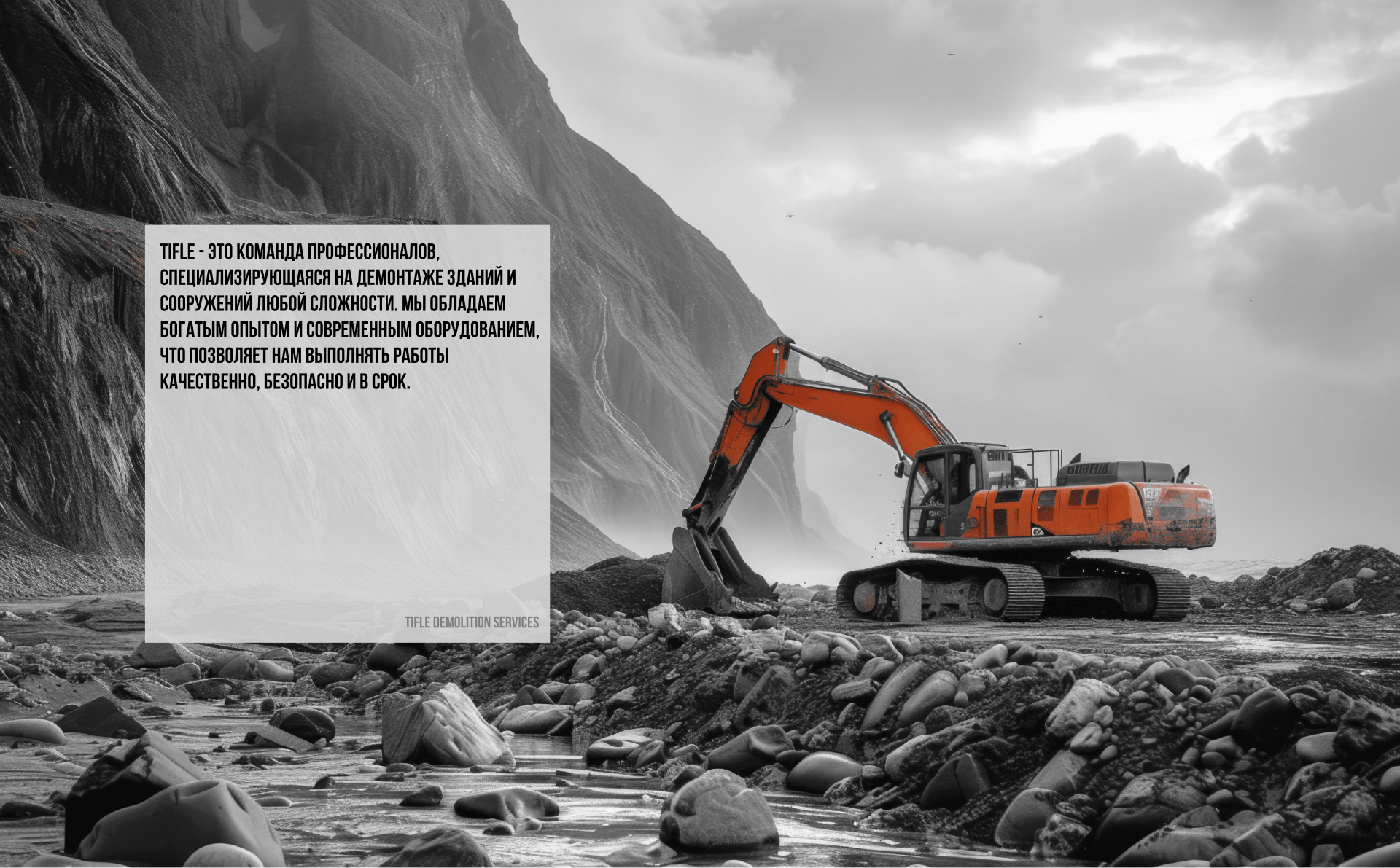 TIFLE. — demolition services — Изображение №19 — Интерфейсы, Брендинг на Dprofile
