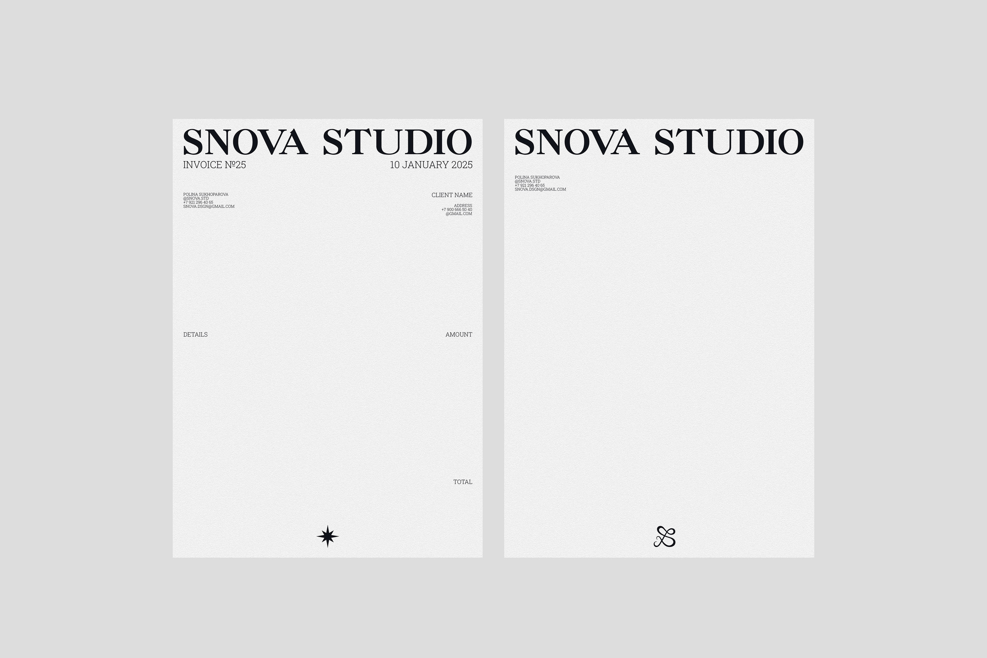 SNOVA STUDIO / GRAPHIC DESIGN STUDIO IDENTITY — Изображение №11 — Брендинг на Dprofile