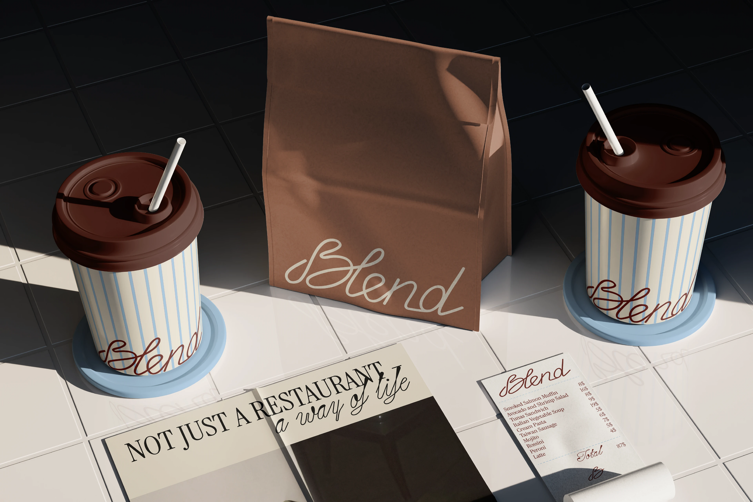 BLEND / BRAND IDENTITY + SOCIAL MEDIA DESIGN — Изображение №2 — Брендинг на Dprofile